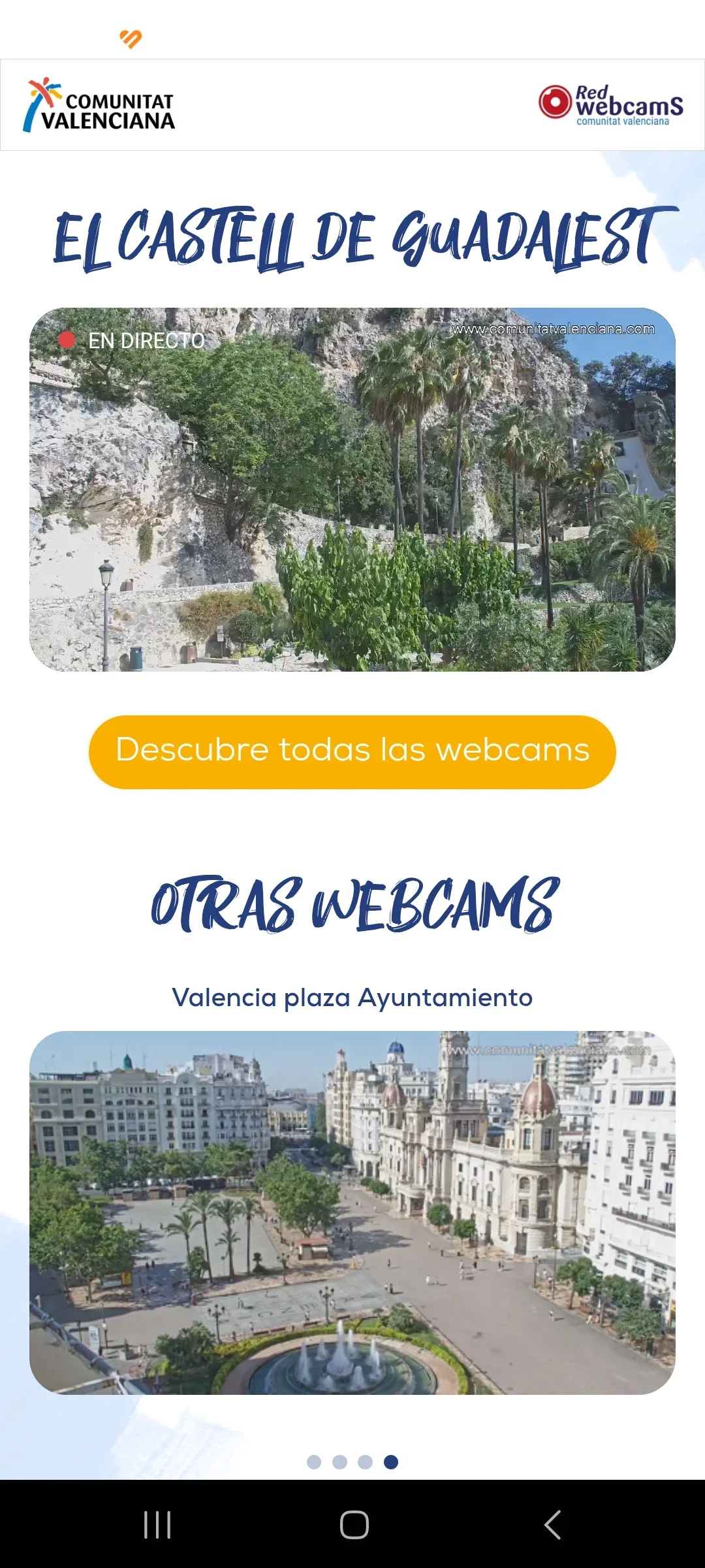 Turismo Comunidad Valenciana lanza una app para consultar en directo sus webcams turísticas