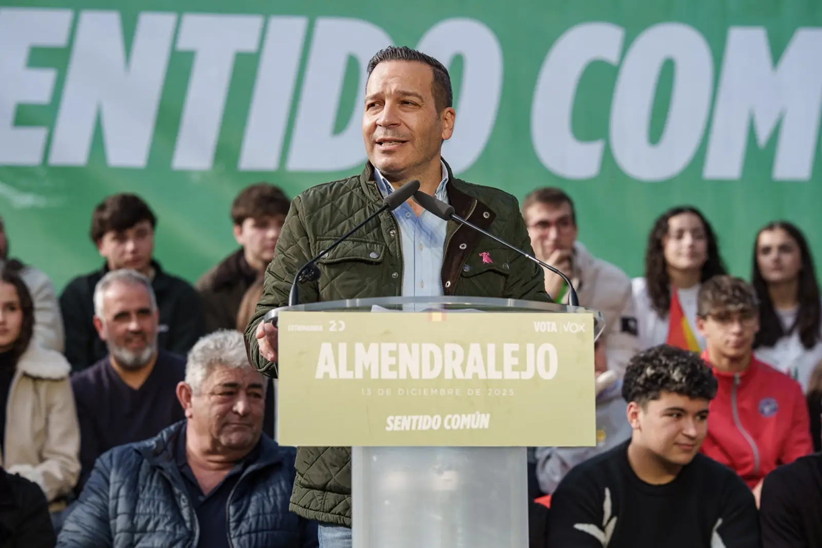 El candidato de Vox a la Presidencia, Óscar Arturo Fernández Calle