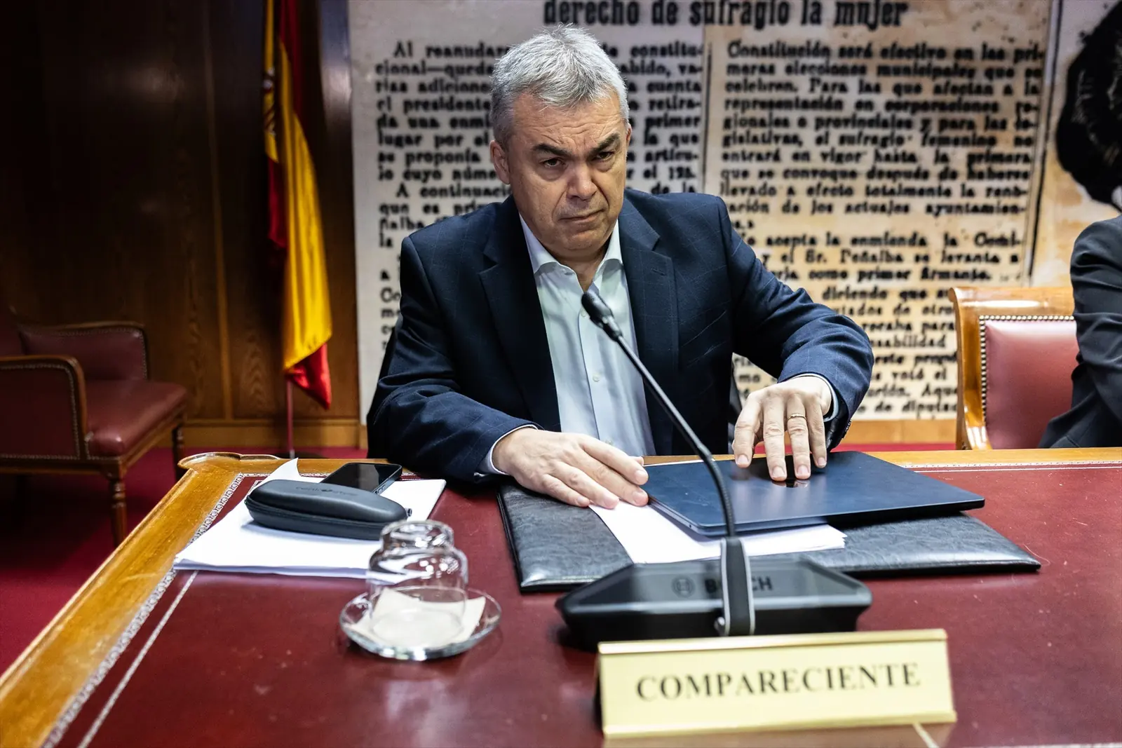 El ex secretario de Organización del PSOE, Santos Cerdán, compareció este miércoles ante la comisión del Senado