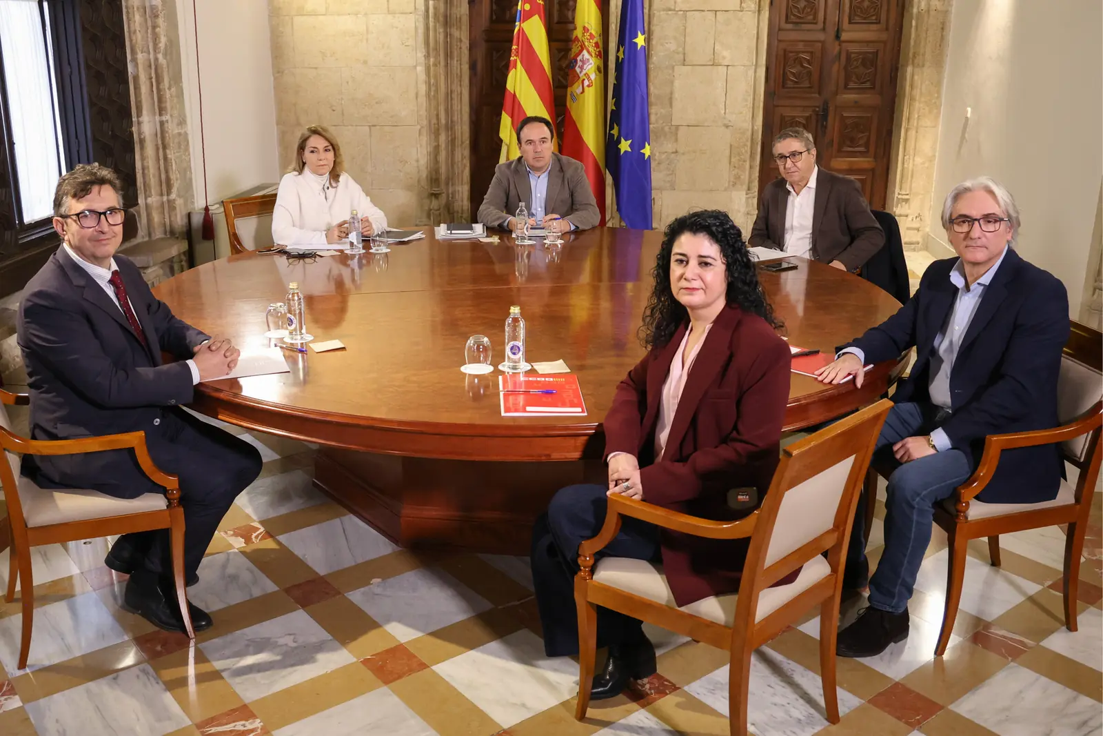 Pérez Llorca, ha reafirmado la unidad entre sindicatos, patronal y Consell 