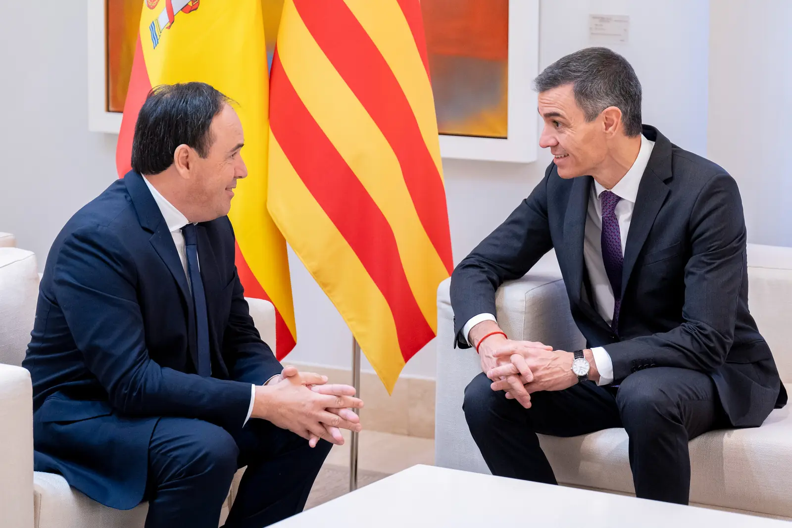 Juanfran Pérez Llorca y Pedro Sánchez