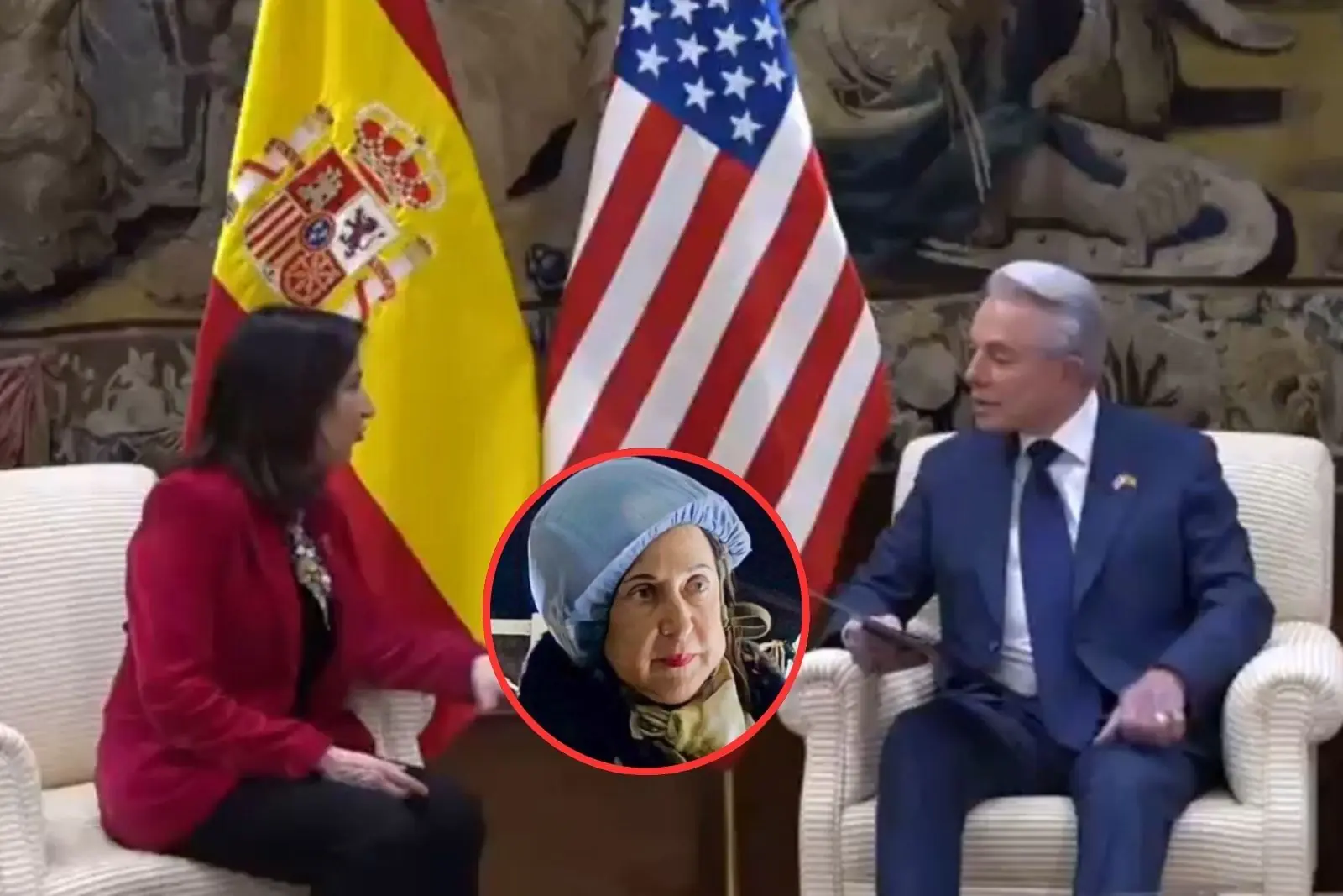 Las palabras de Margarita Robles crean revuelo tras su encuentro con el embajador de EE.UU