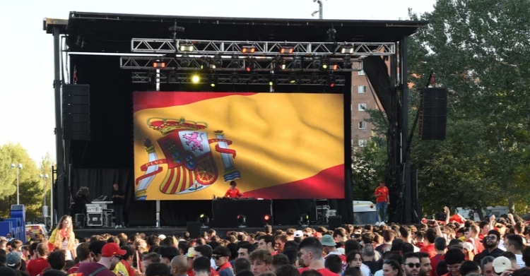 ERC quiere impedir un año más la presencia de pantallas gigantes en Barcelona