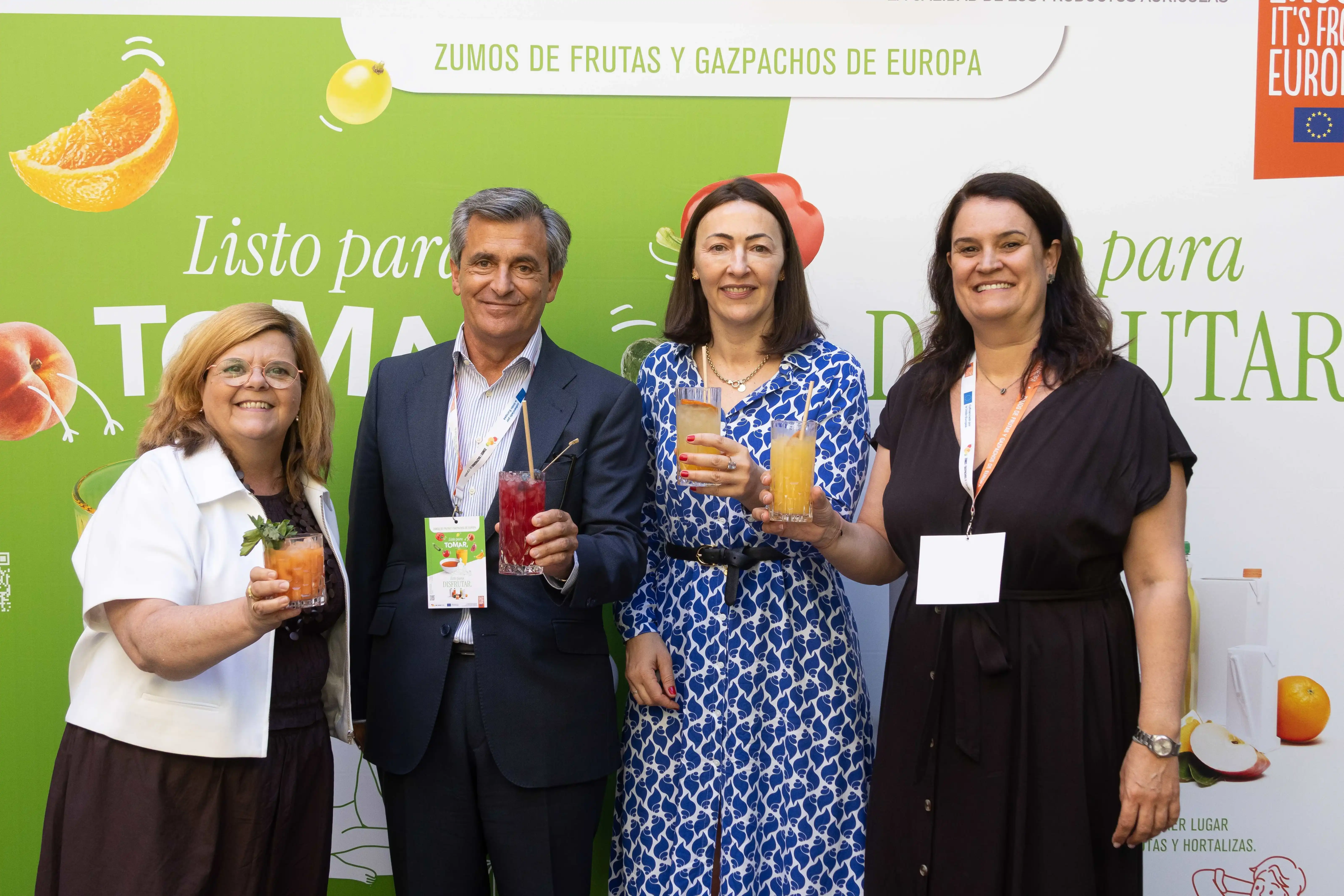 Los zumos y gazpachos europeos ponen en valor su contribución en una alimentación variada y equilibrada