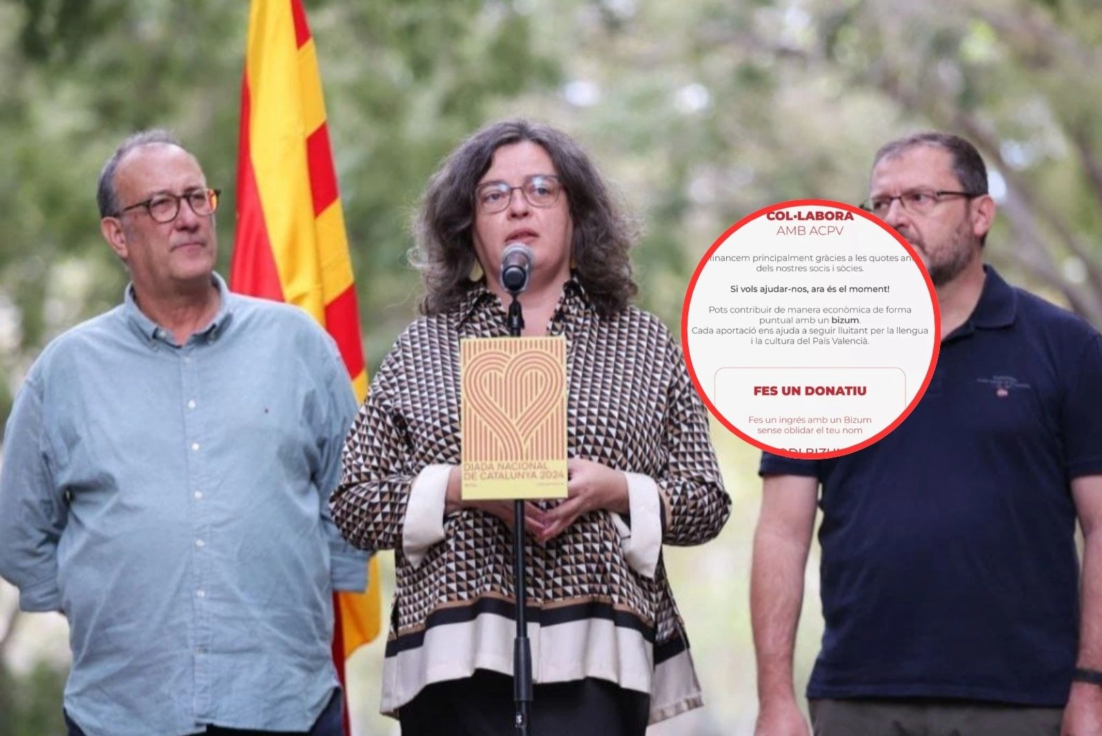 El catalanismo pide donaciones por Bizum en Valencia mientras recibe financiación pública de Cataluña