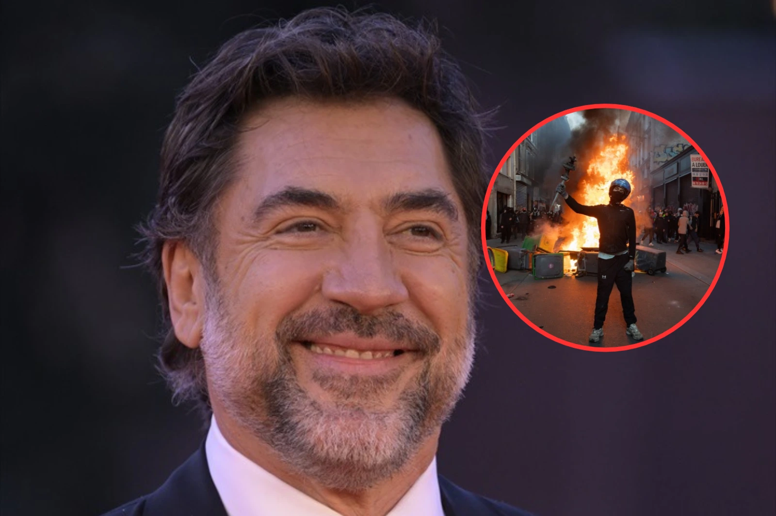 Javier Bardem agradece las protestas juveniles a pesar de que Francia e Italia arden entre saqueos y violencia