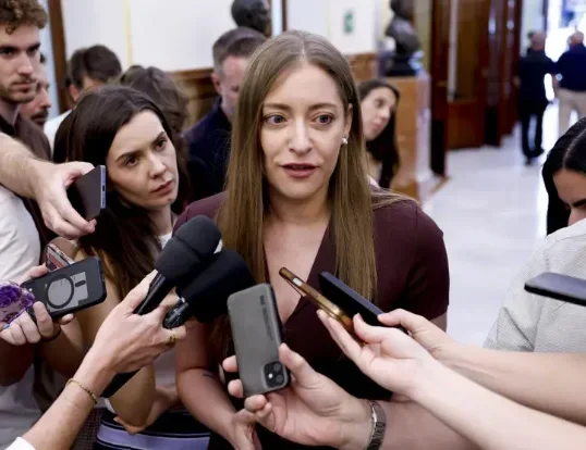 La portavoz del PP en el Congreso, Ester Muñoz, fue una de las primeras en valorar la comparecencia televisiva