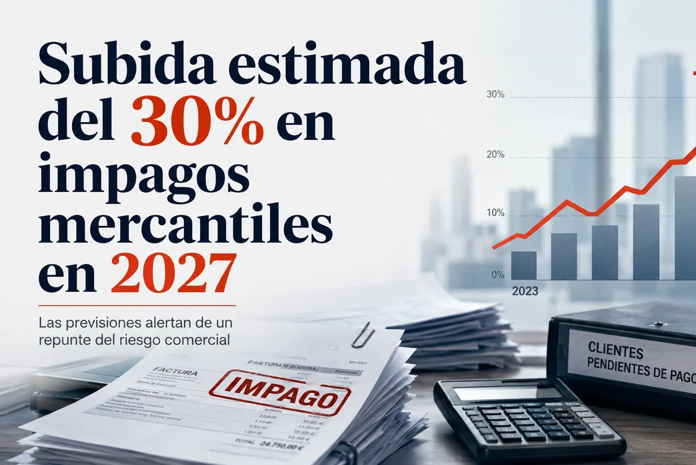 Grupo Cobratis prevé un aumento del 30% en los impagos en España para 2027