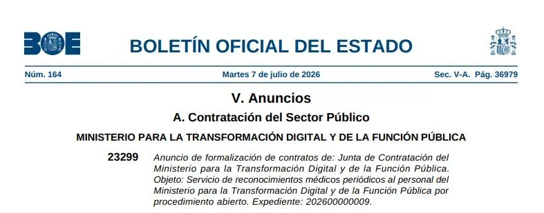 Contrato del Ministerio de Óscar López