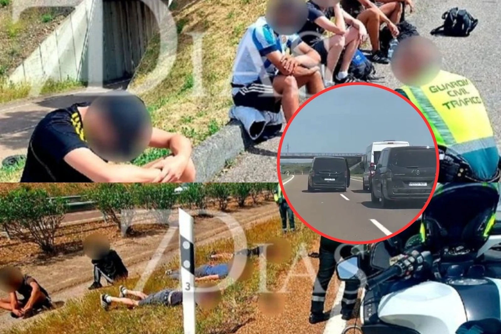 Arrestados hinchas radicales de la Real Sociedad por un intento de accidente contra una furgoneta del Atlético de Madrid