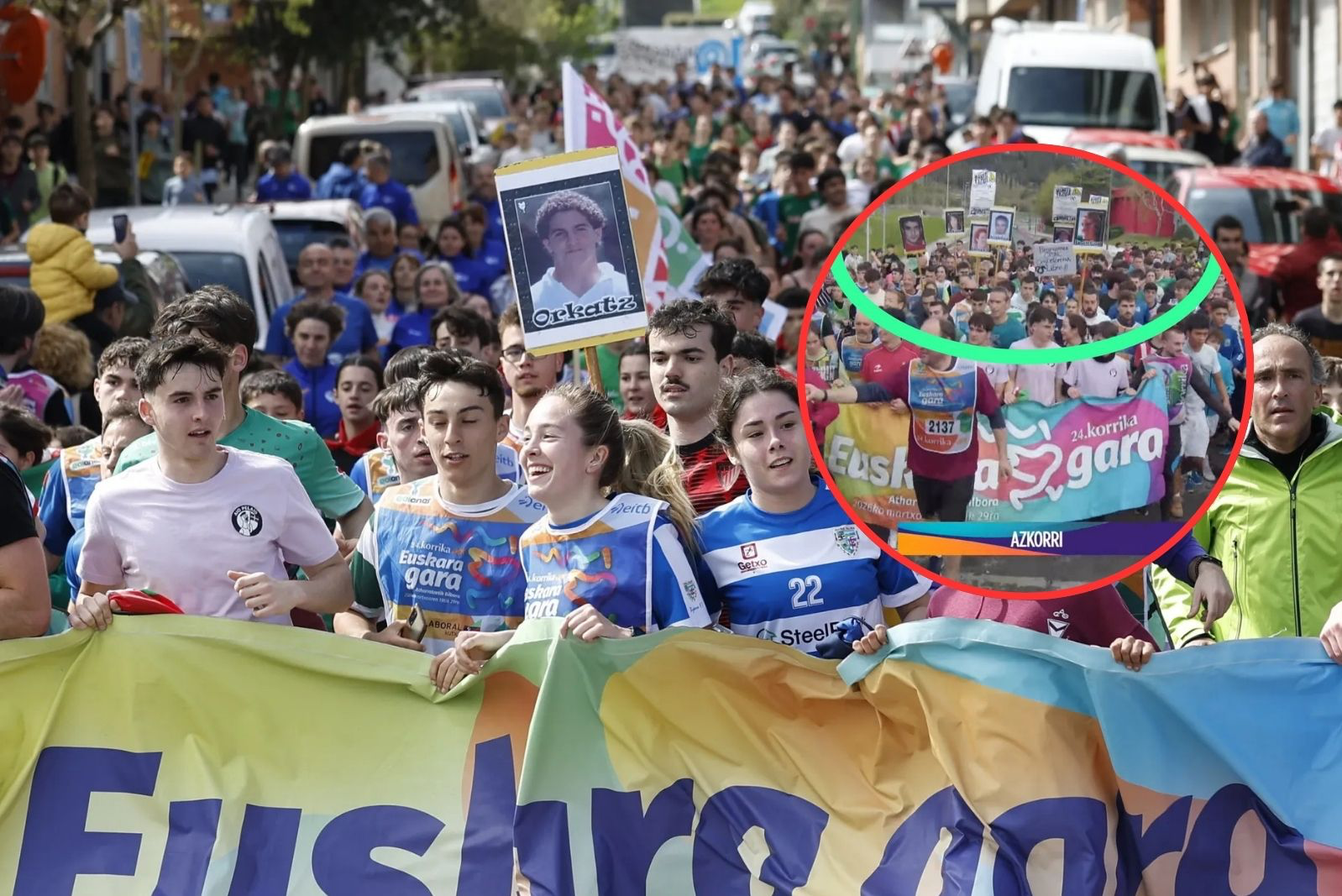 Korrika y financiación pública: crecen las críticas por la exhibición de imágenes vinculadas a ETA