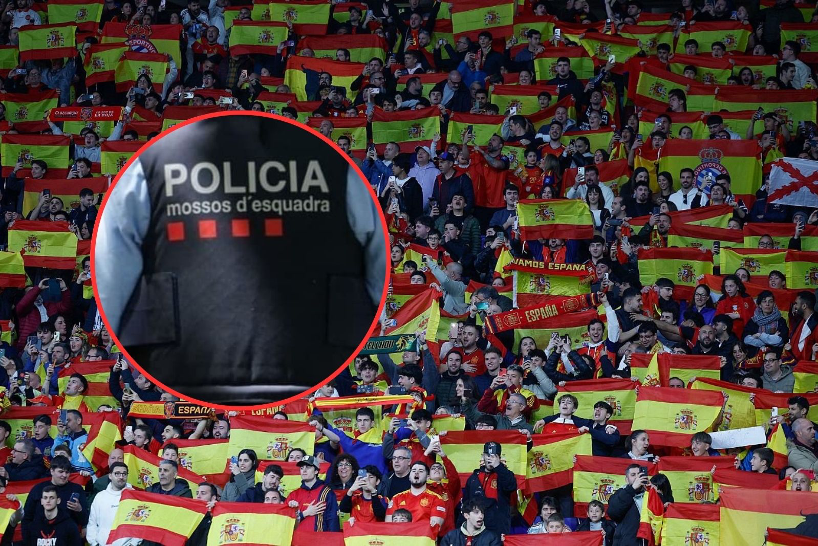 Los Mossos investigan "cánticos islamófobos" en el España-Egipto de Cornellá