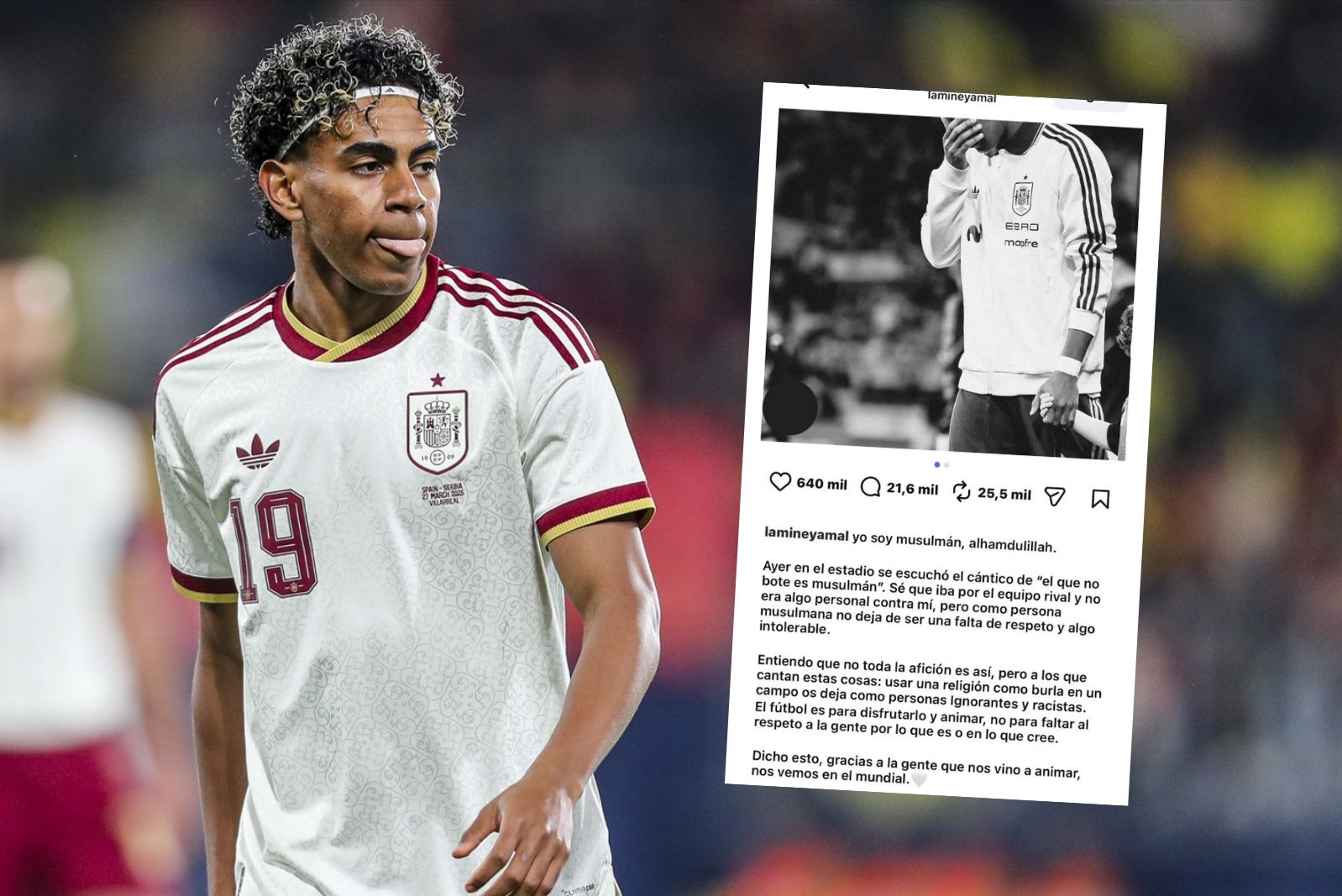 Lamine Yamal condena los cánticos de 'musulmán el que no bote' en Cornellà: “El fútbol no es para el odio”