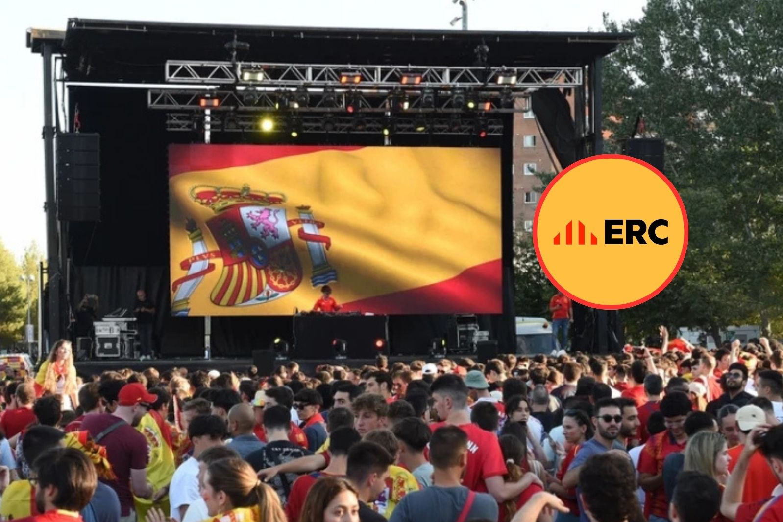 ERC utiliza la polémica de Cornellá para evitar las pantallas gigantes Barcelona durante el Mundial