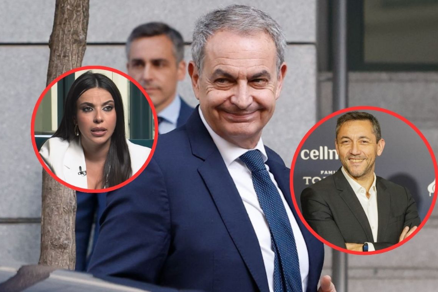 La cena de Zapatero con 'Javierito' Ruiz y Sarah Santaolalla que ha aparecido en la agenda de Gertrudis