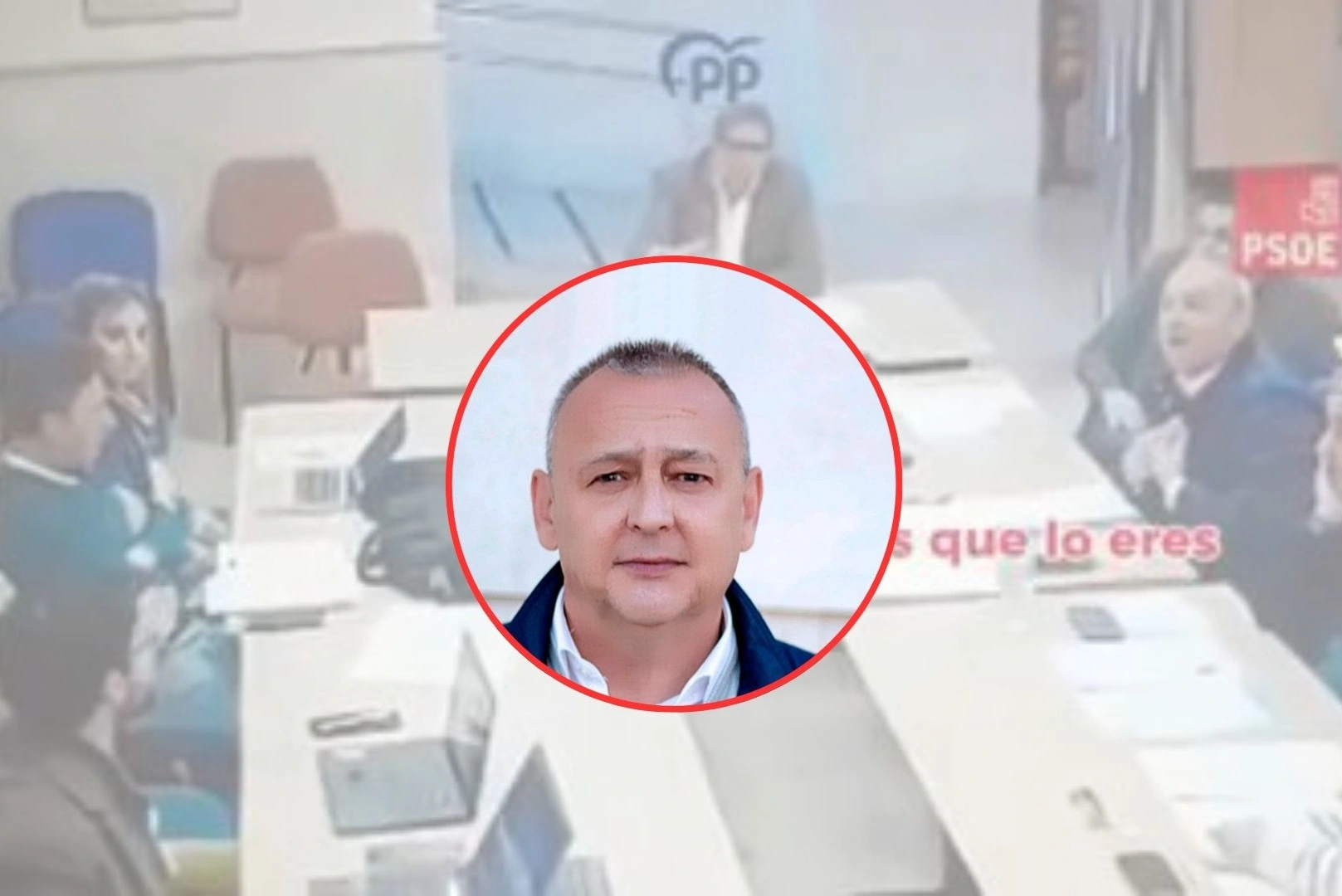 Este es el concejal socialista de Aranjuez que agredió a un portavoz de Vox lanzándole una taza de café