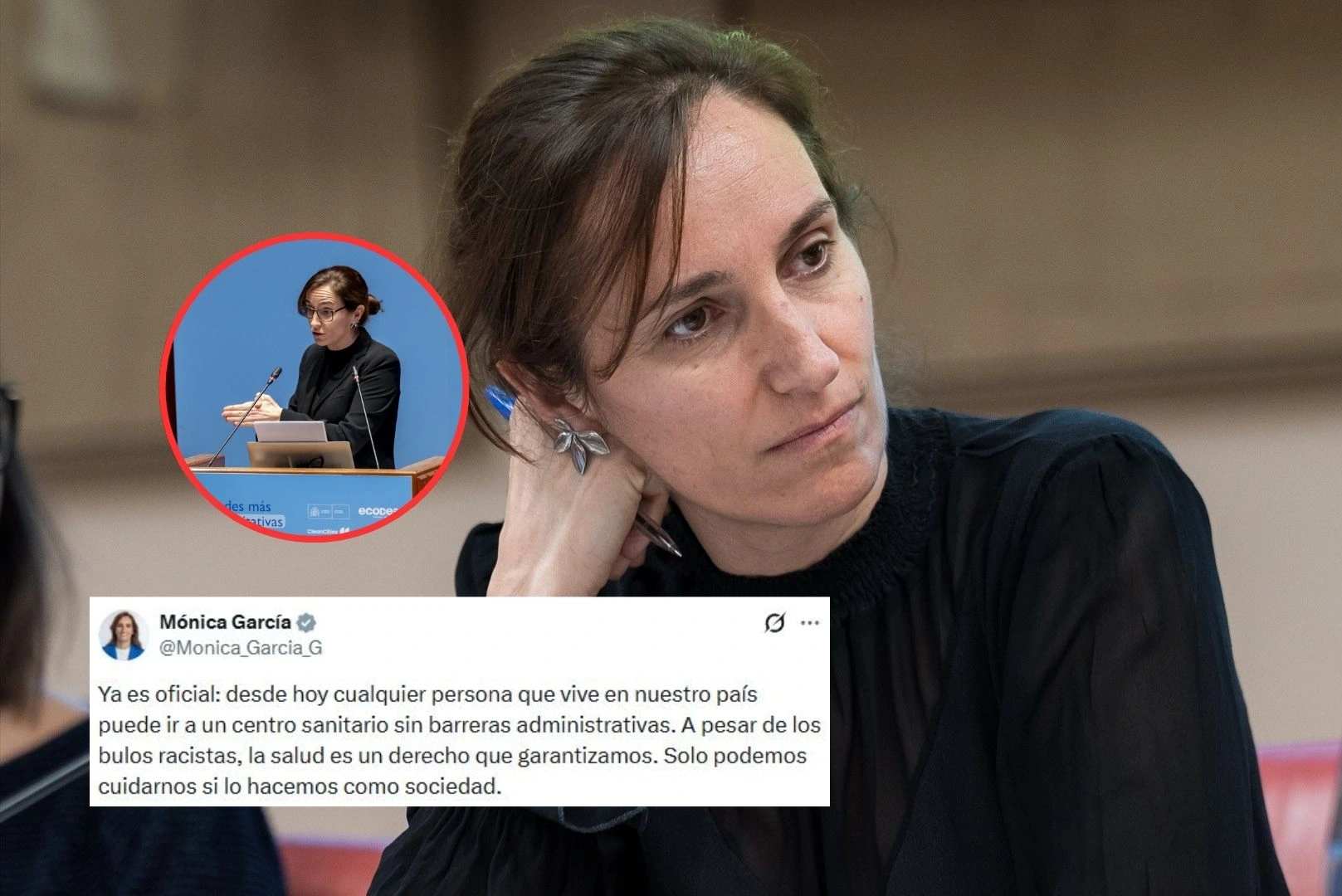 Las redes estallan contra Mónica García por su tuit alabando la sanidad pública universal: 'Va a colapsar'