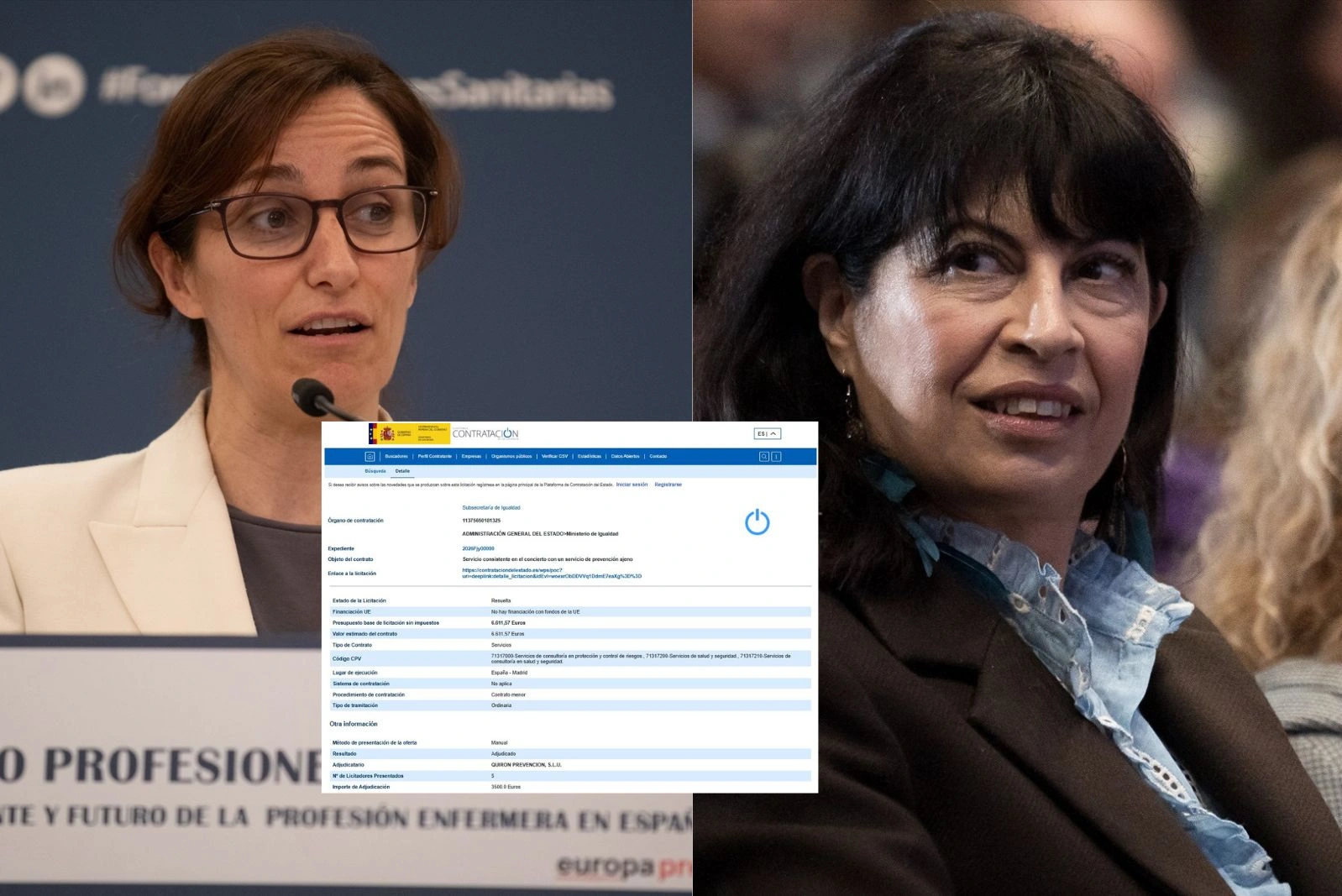 Mónica García no es la única que contrata los servicios de Quirón: Igualdad también le adjudica contratos