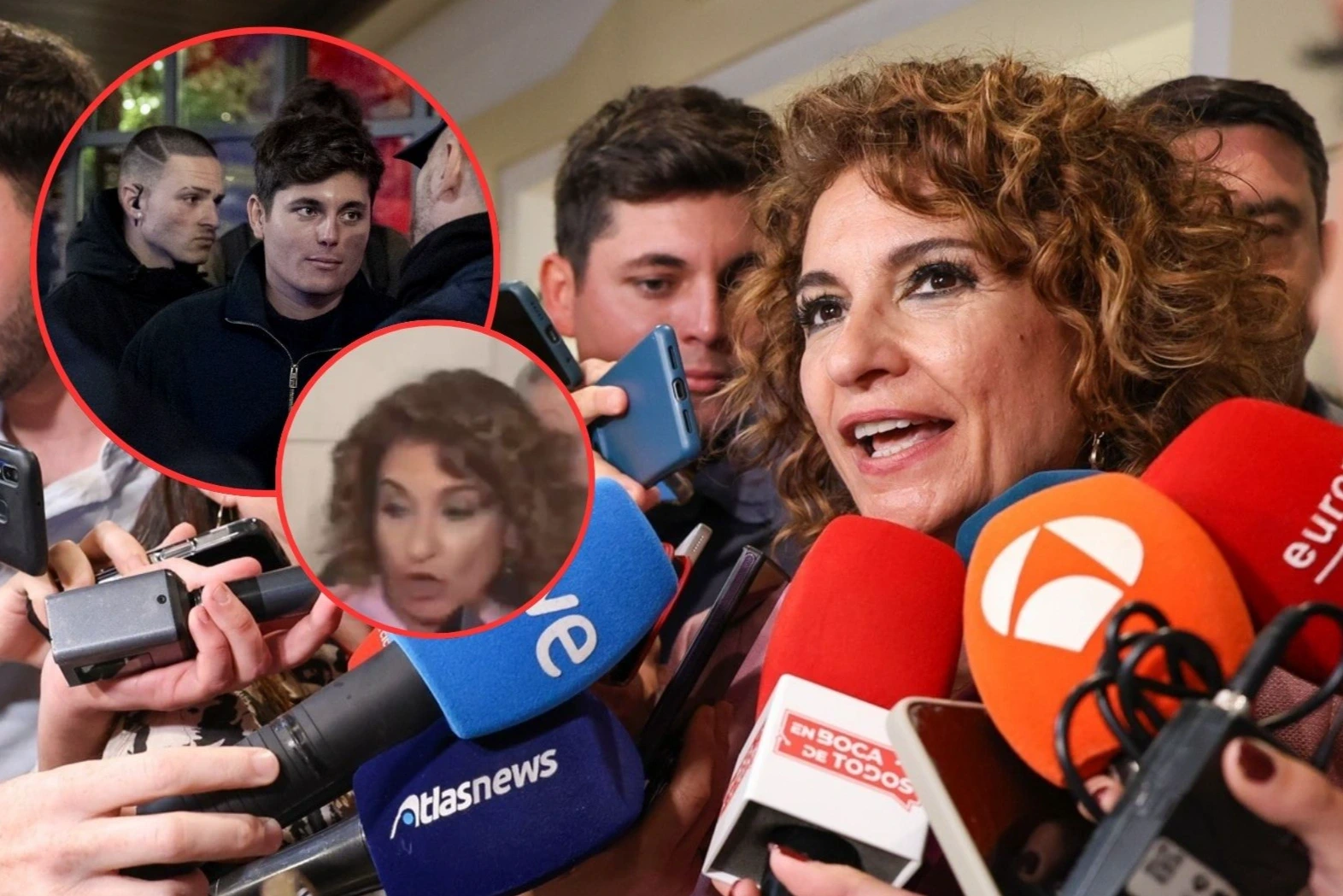 María Jesús se victimiza y se inventa un empujón de Vito Quiles en el Senado