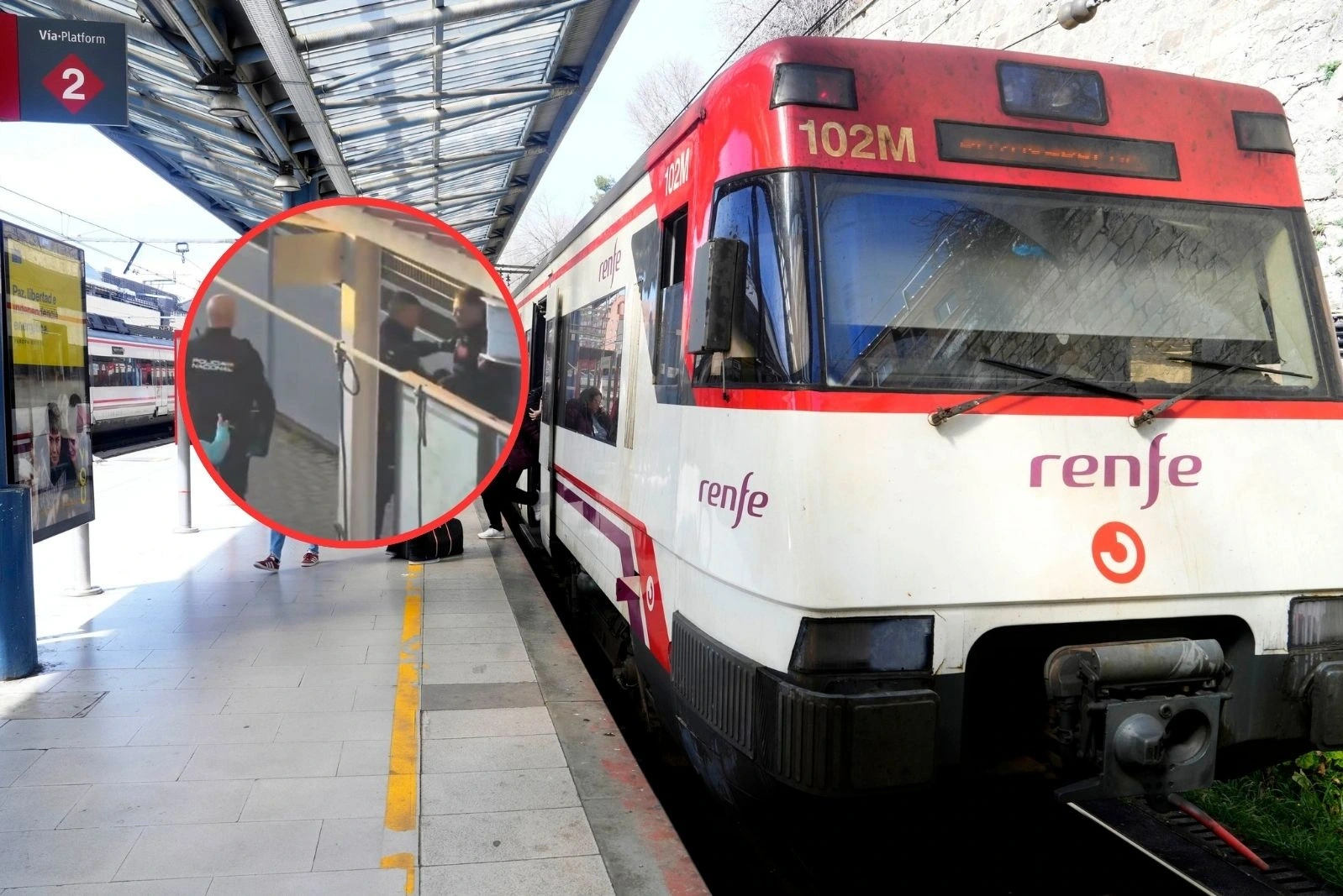 Pánico en Cercanías de Madrid: desalojan un tren y detienen a un hombre por falsa amenaza de bomba