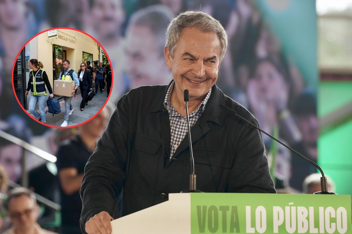 Pegado al teléfono sin salir de casa: así está Zapatero horas después de conocer su imputación