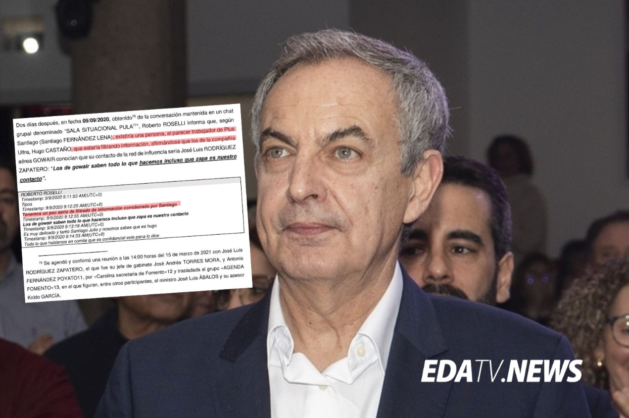 La UDEF revela mensajes internos de Plus Ultra sobre Zapatero y una supuesta fuga de información