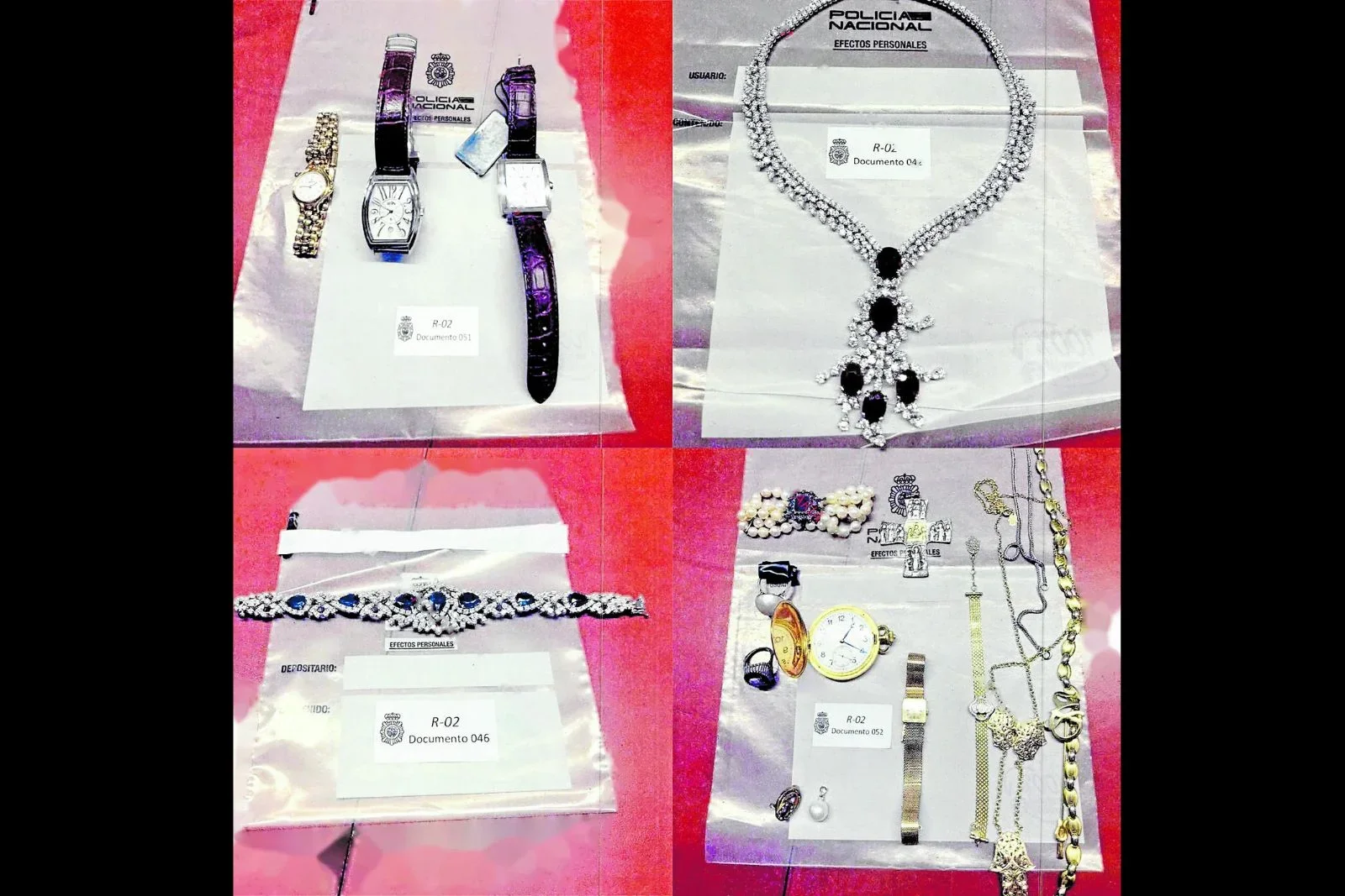 Joyas encontradas en el despacho de Zapatero