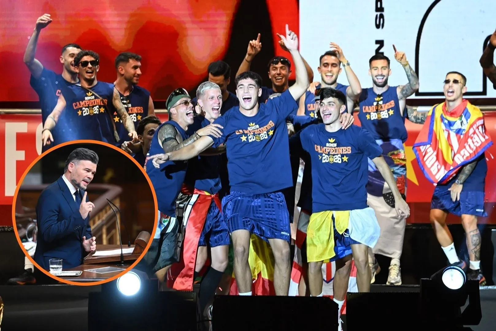 Las redes estallan contra Rufián por pedir la oficialidad de la selección vasca y catalana en plena euforia por España