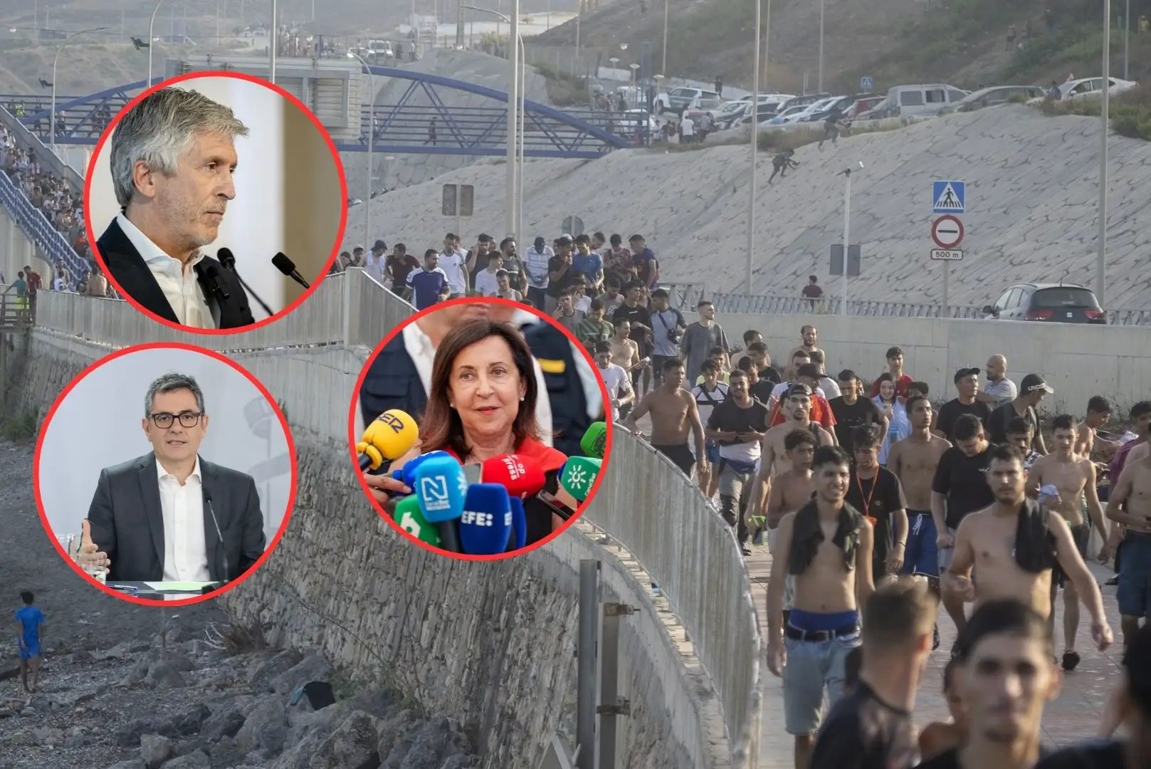 Marlaska, Robles, Bolaños y Albares darán explicaciones en el Congreso por lo ocurrido en Ceuta