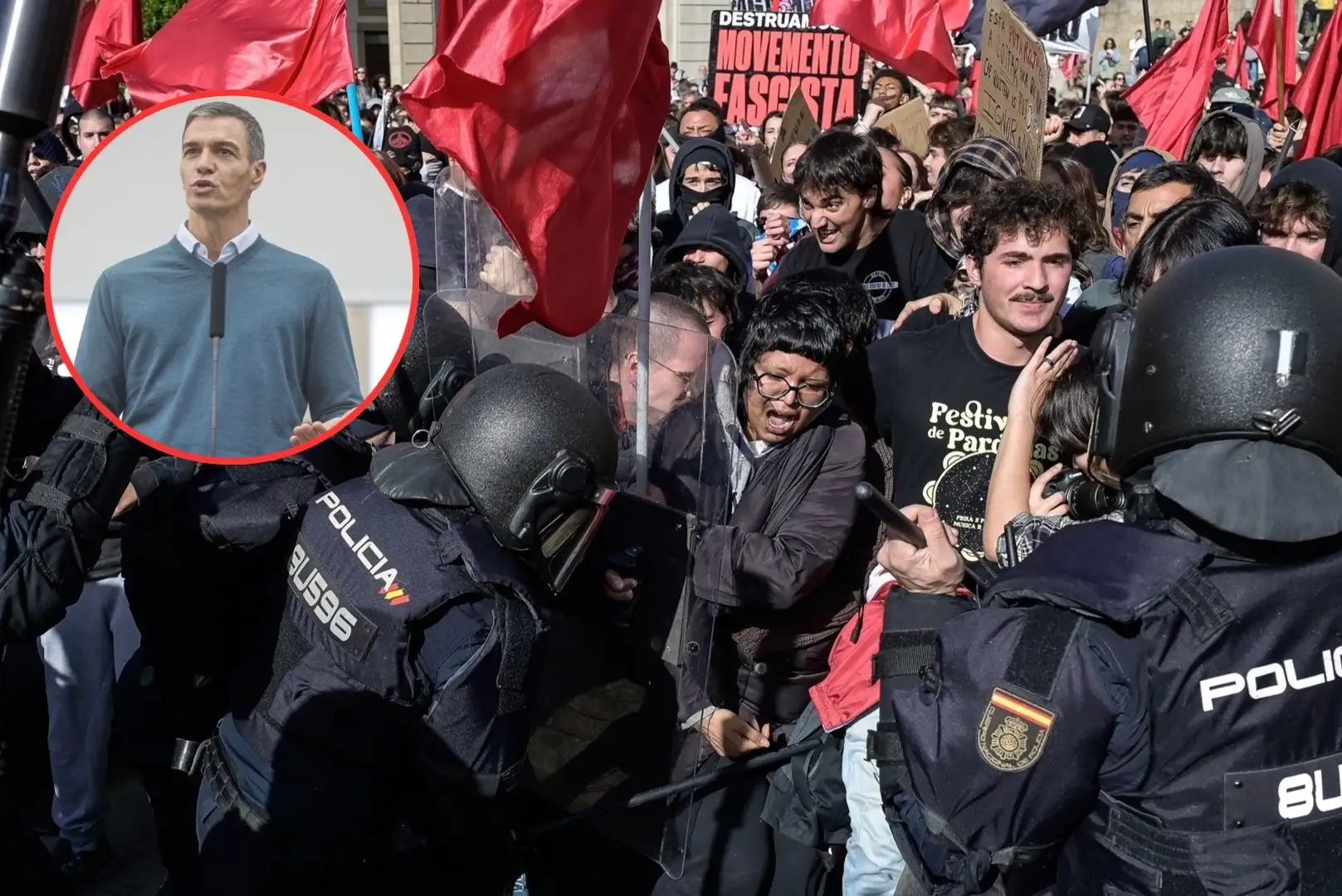 La Policía estalla contra el Gobierno de Sánchez tras los disturbios que dejan 17 agentes heridos