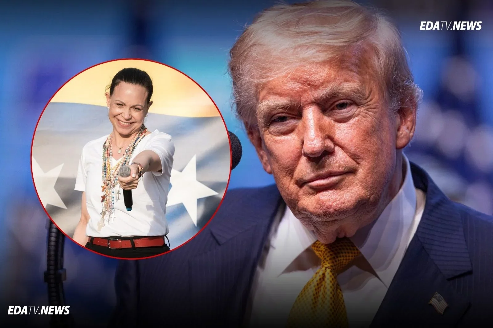 Trump rompe el silencio sobre María Corina Machado y niega bloquear su regreso a Venezuela