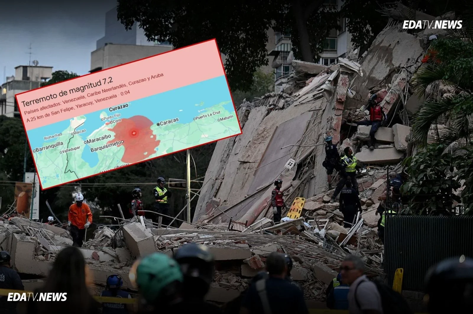 Dos terremotos sacuden a Venezuela y se sienten en Colombia: magnitudes 7,2 y 7,5 con alerta en el Caribe