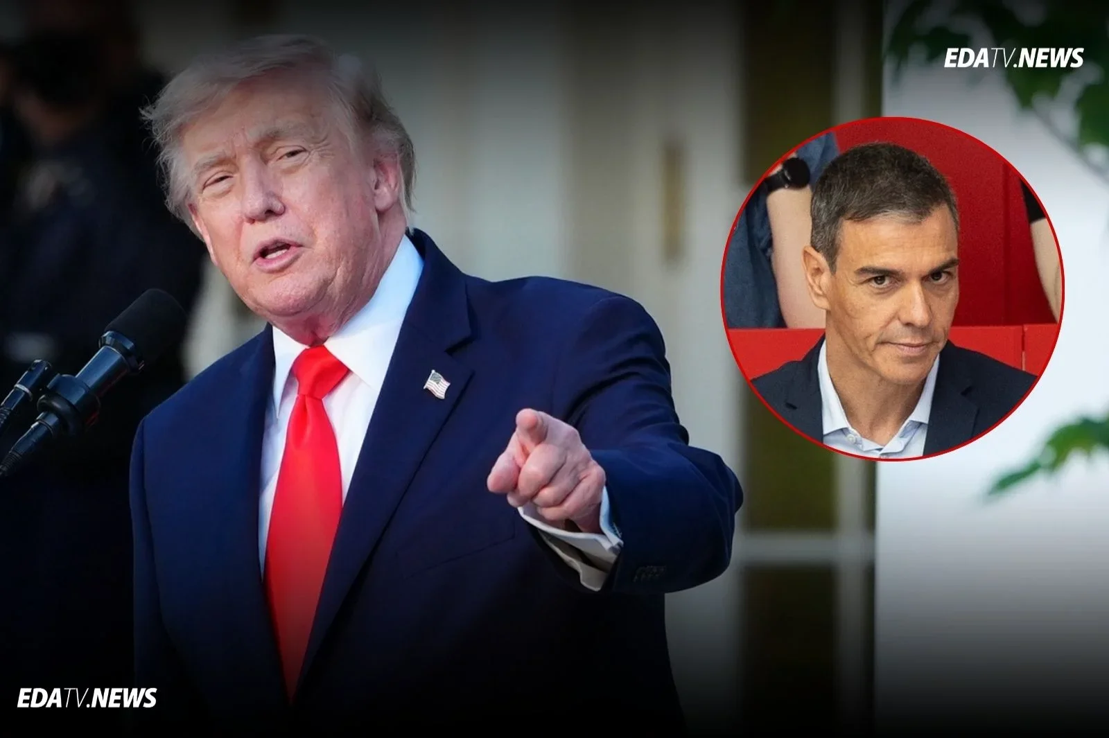 Trump tiene a España entre ceja y ceja y cuestiona la política de Pedro Sánchez en la OTAN