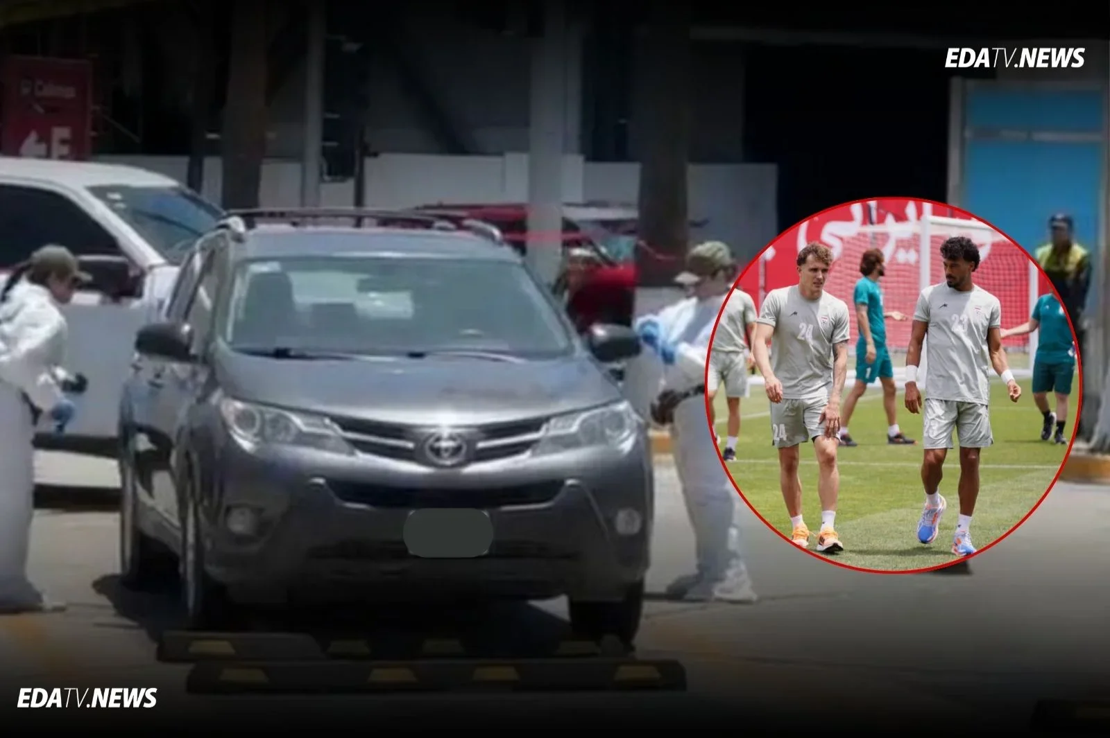 Hallan un cadáver en un coche frente a la concentración de la selección de Irán en Tijuana, México
