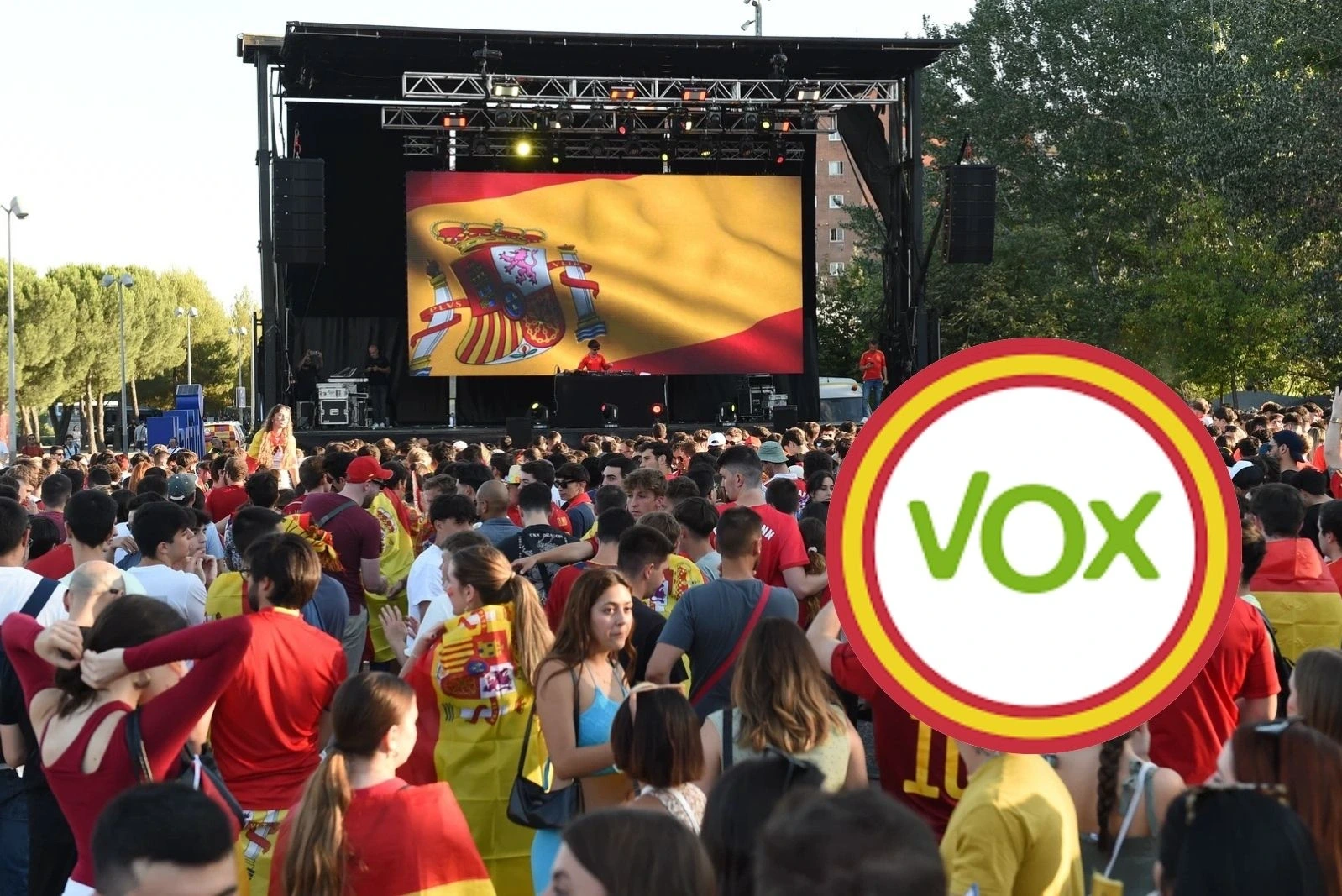 La izquierda rechaza la pantalla gigante propuesta por VOX para ver a la selección española en el Mundial 2026