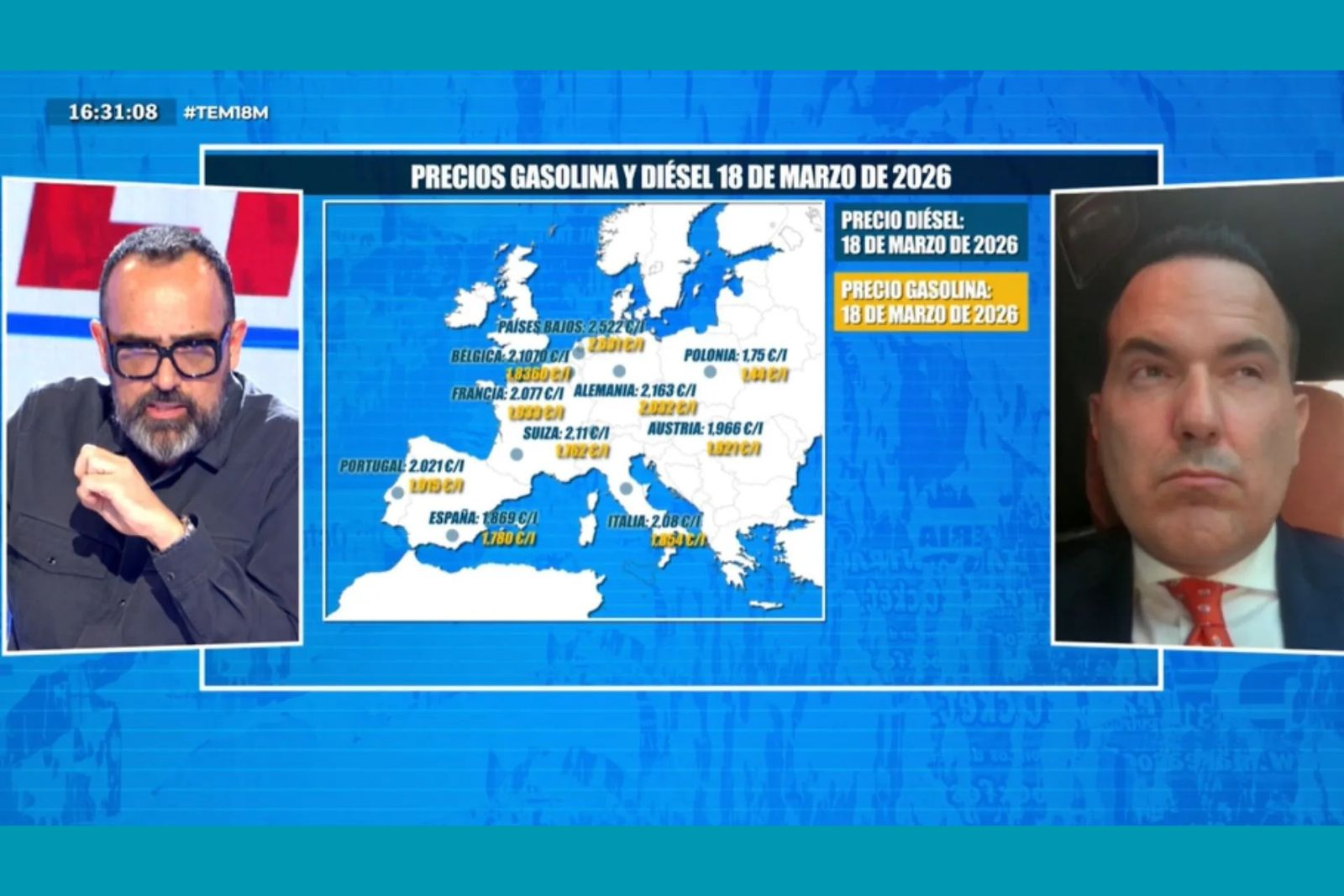 El empresario de MLC, José Luis Martínez, en el programa de Risto