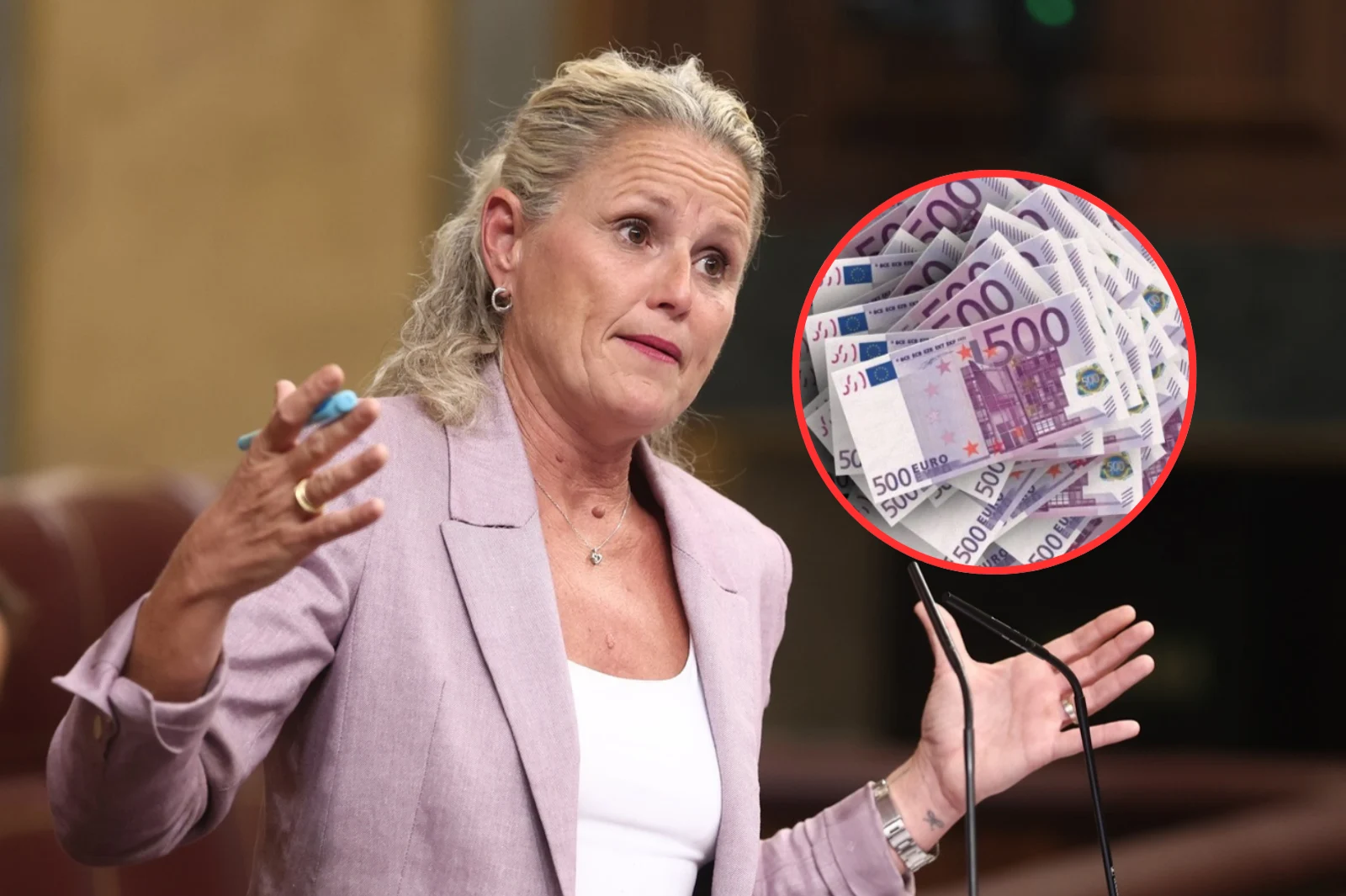 Montse Mínguez cobra casi 130.000 euros al año mientras su pareja dirige un negocio de 30 viviendas en alquiler