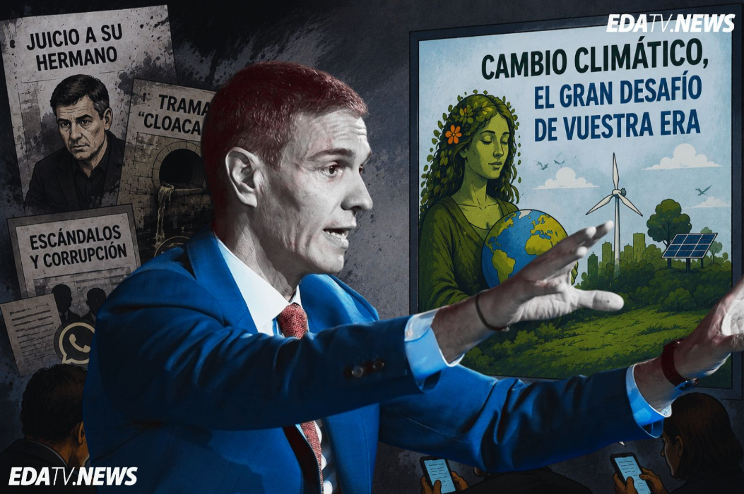 Sánchez vuelve a señalar al cambio climático mientras su Gobierno gasta más de 350.000€ en una campaña institucional