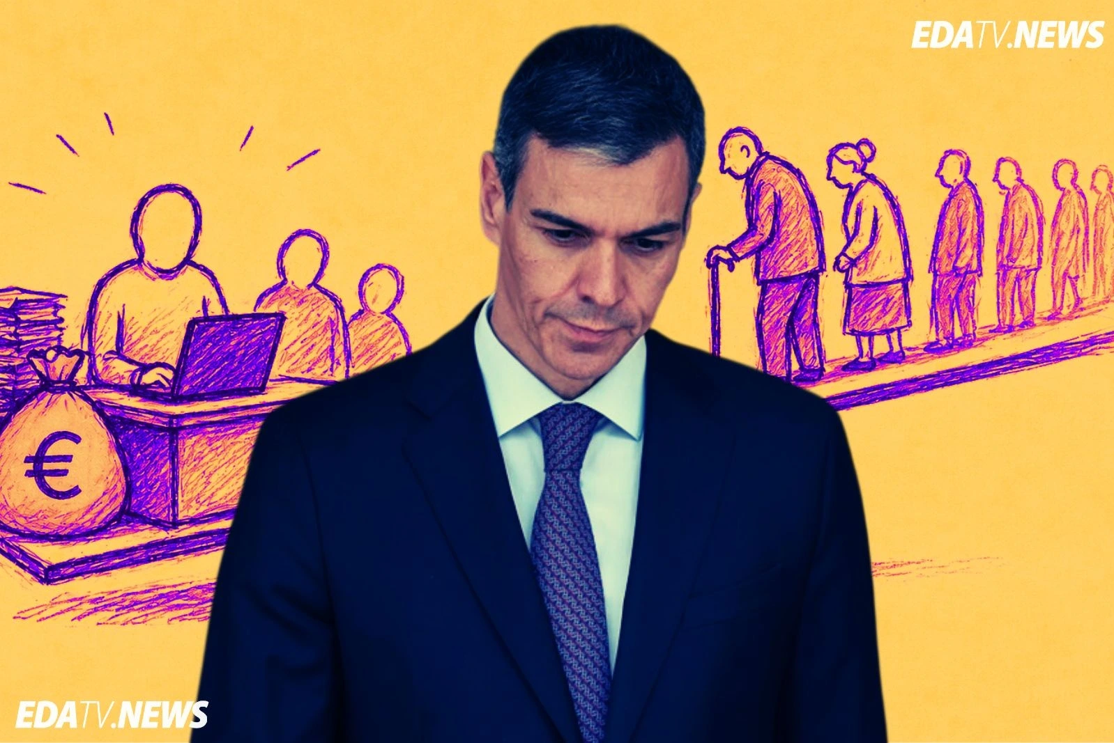 Pedro Sánchez bonifica a funcionarios por regular inmigrantes ilegales mientras deja en segundo plano a los pensionistas