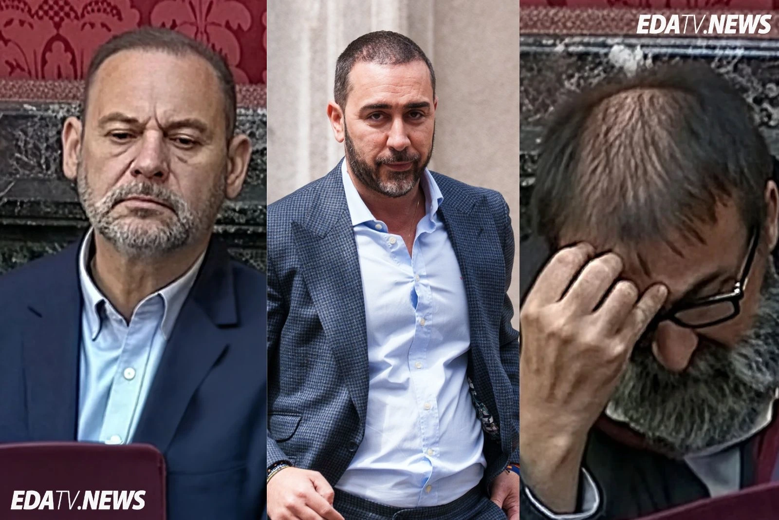 José Luis Ábalos, Koldo García y Víctor de Aldama 