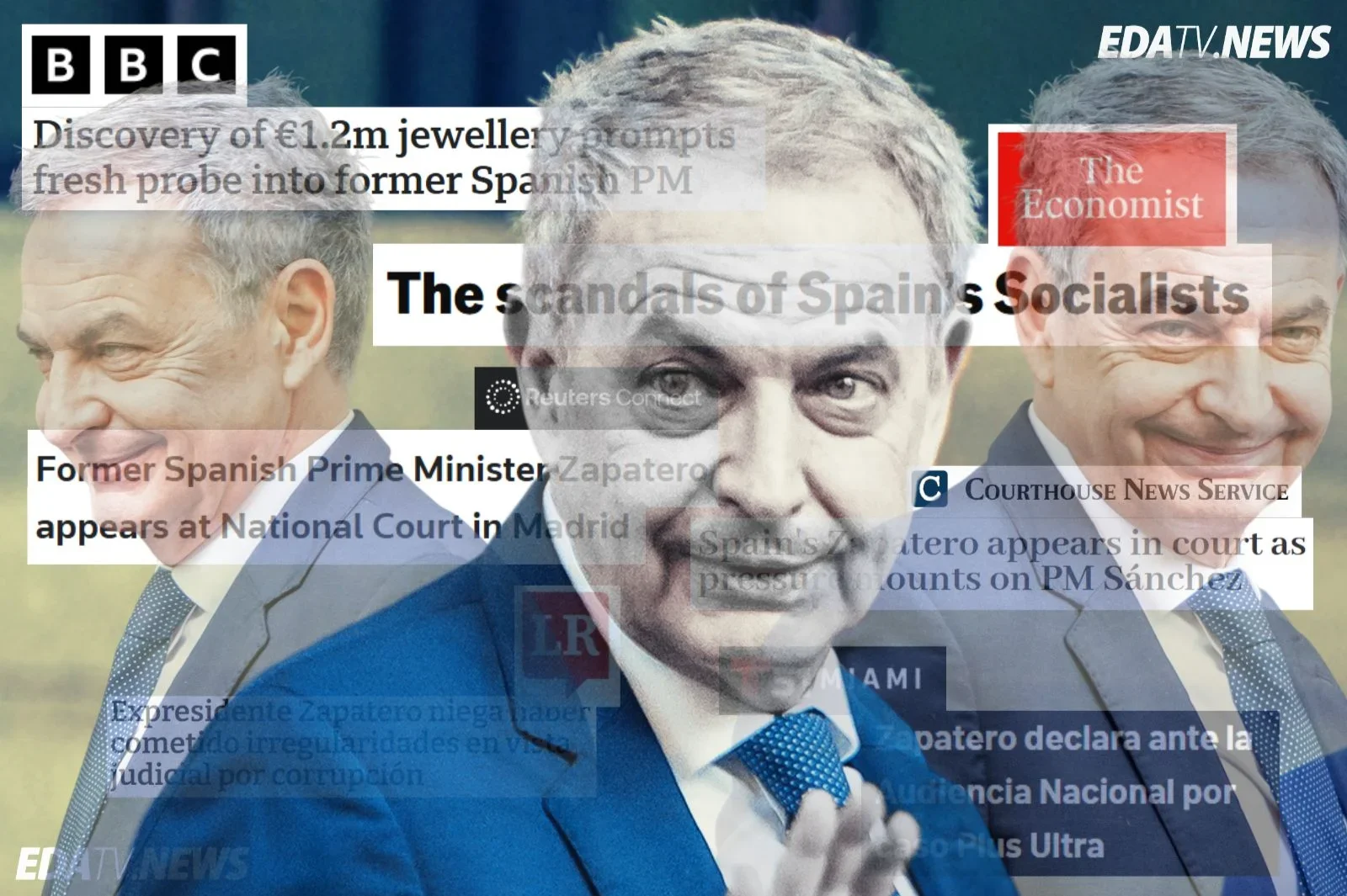 La declaración de Zapatero da la vuelta al mundo: la prensa internacional pone el foco en la crisis del PSOE