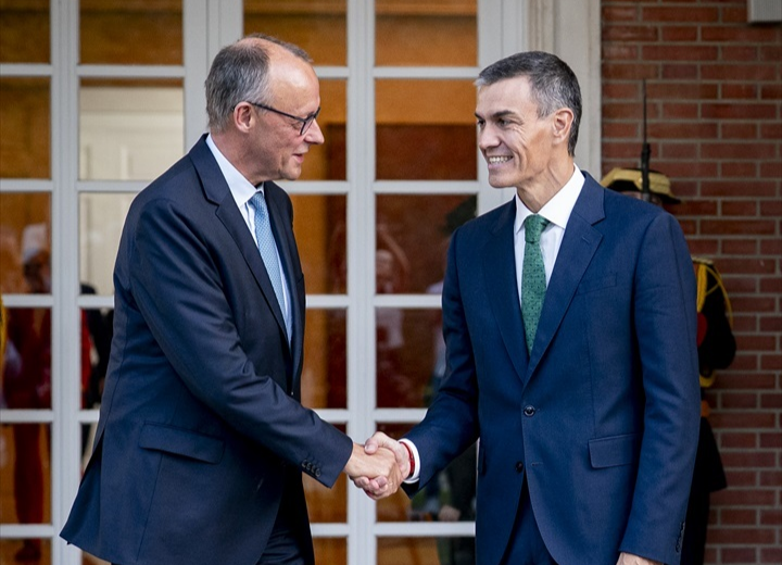 Pedro Sánchez y el canciller de la República Federal de Alemania, Friedrich Merz