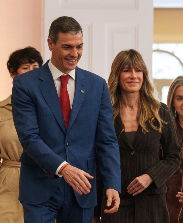 Pedro Sánchez, y su mujer, Begoña Gómez