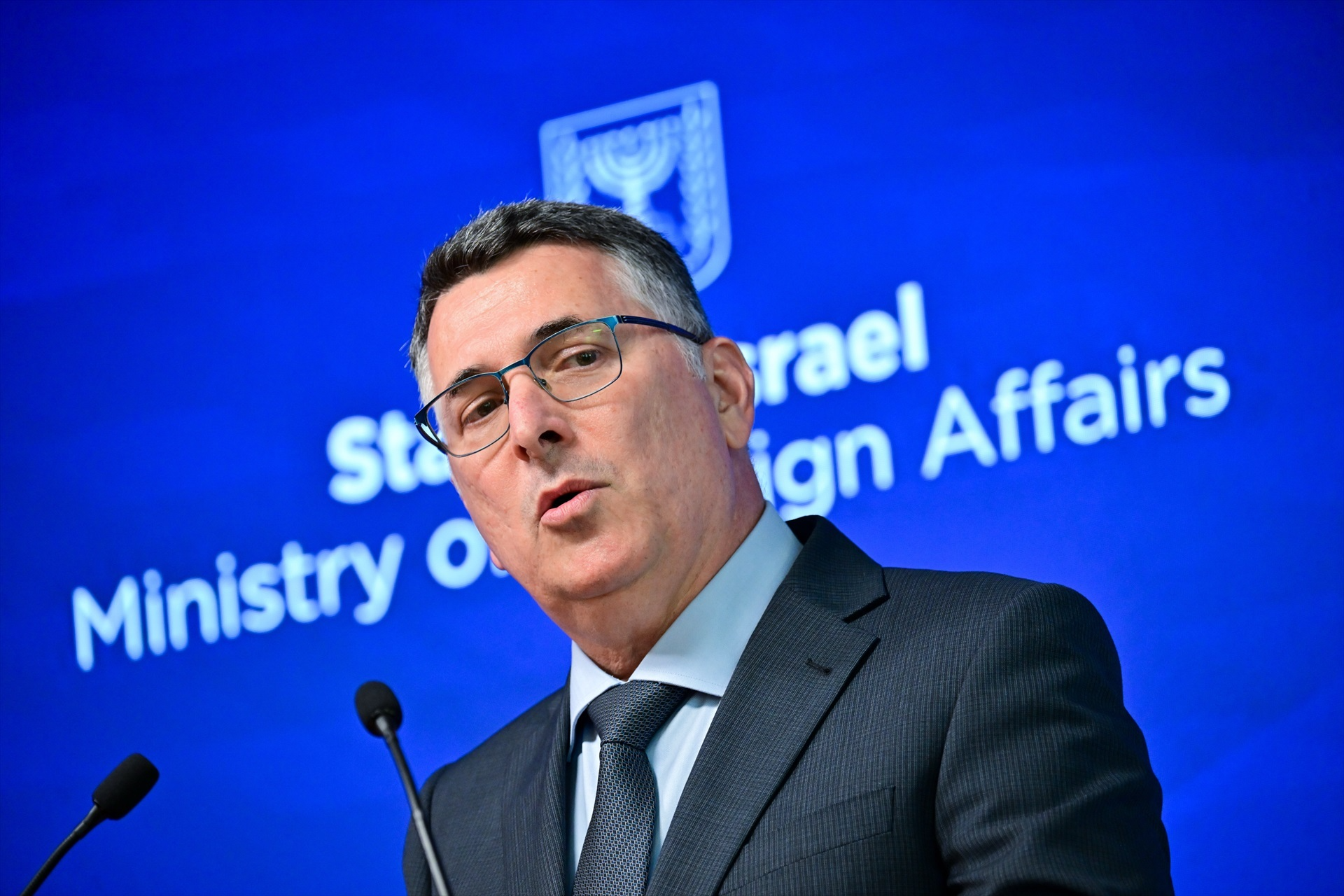El ministro de Exteriores israelí Gideon Saar