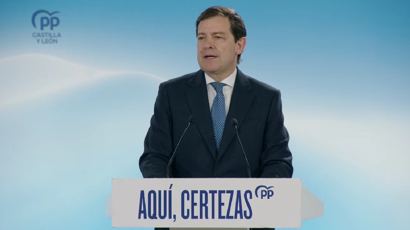El candidato del PP en Castilla y León, Alfonso Fernández Mañueco
