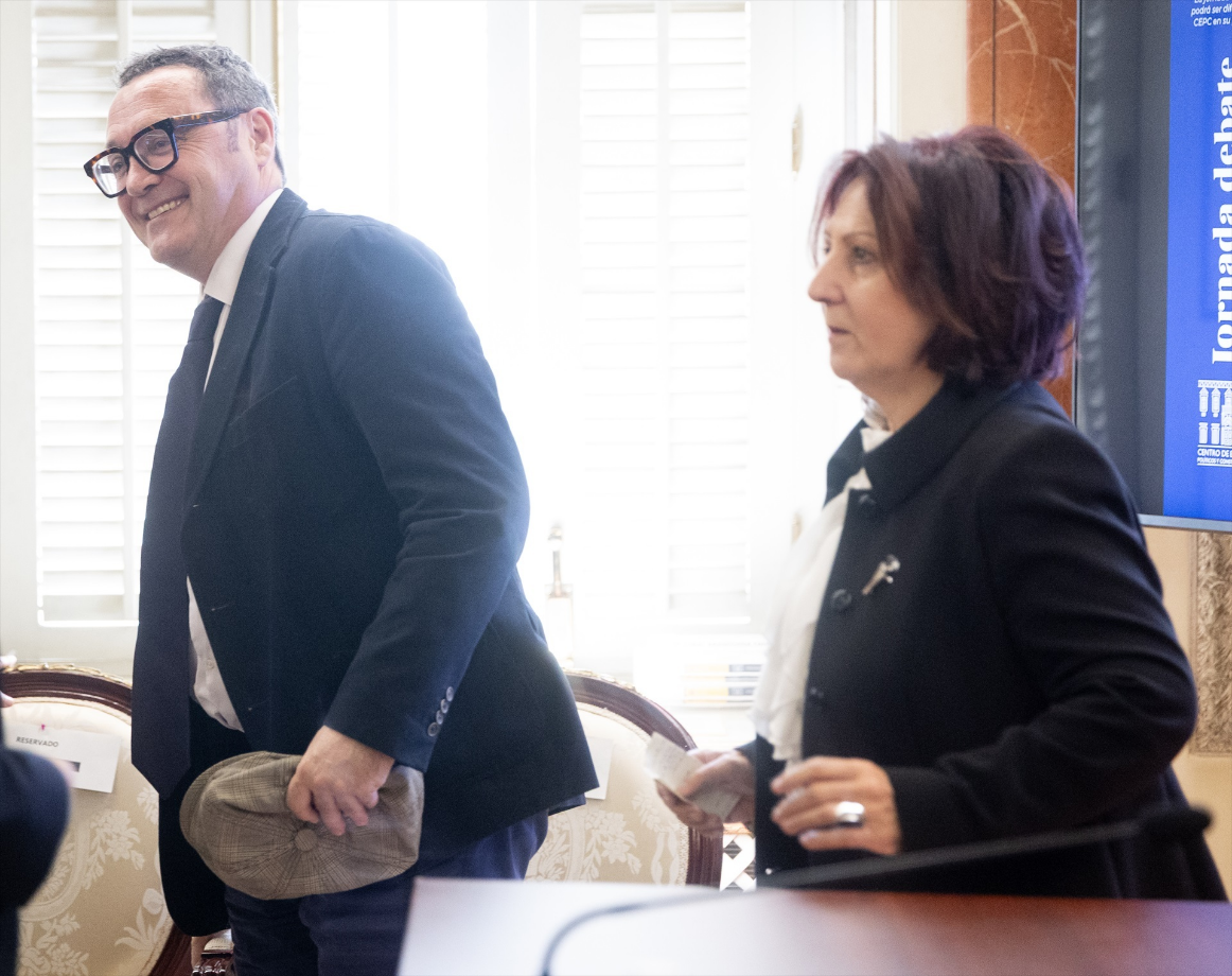 La fiscal general del Estado, Teresa Peramato Martín, y el ex-fiscal general del Estado, Álvaro García Ortiz