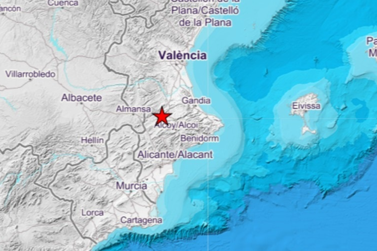 Dos terremotos de magnitud 3,8 y 3,4 sacuden Ontinyent y Bocairent y despiertan a la Vall d'Albaida
