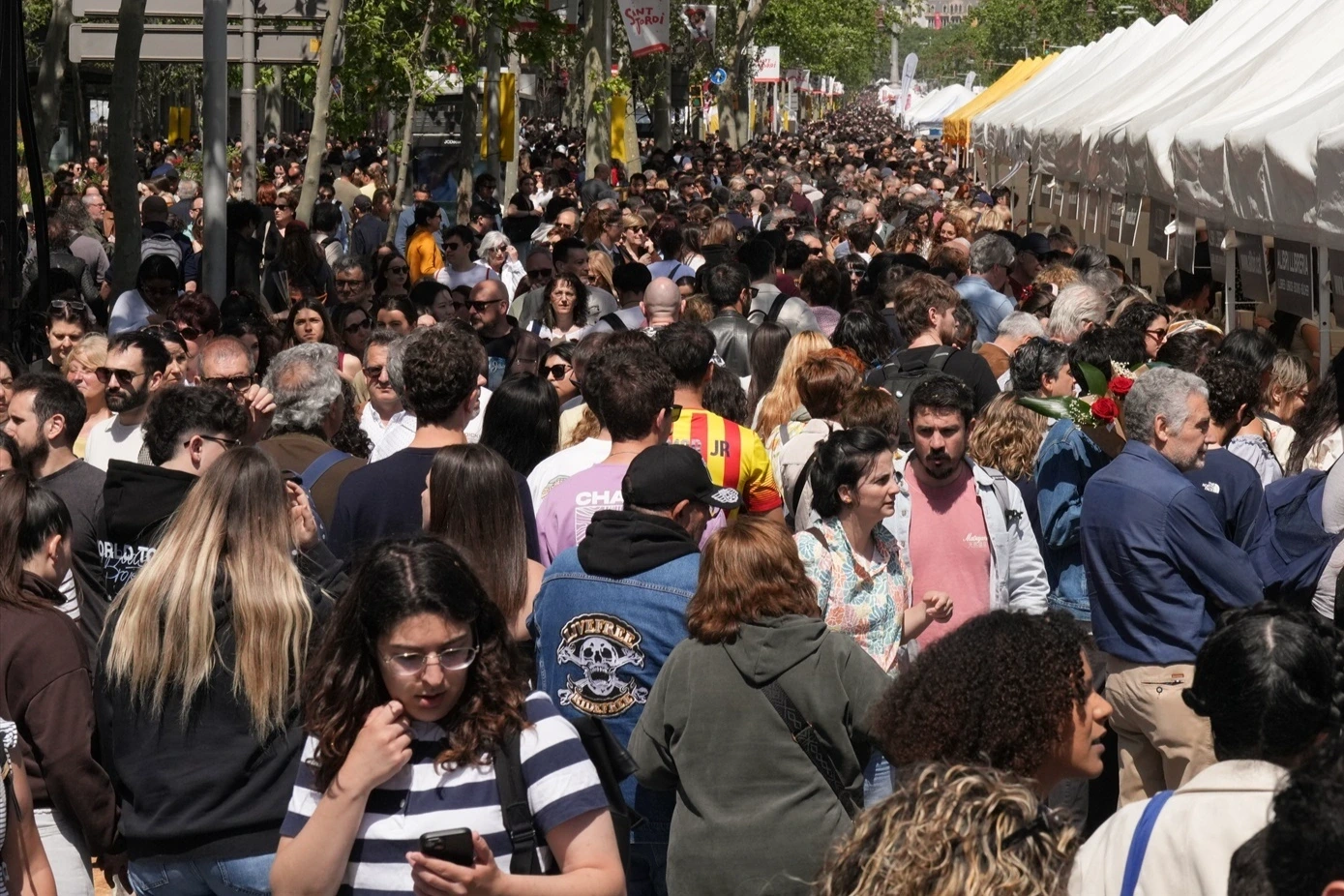 Detenido un hombre tras una pelea con machete en pleno Sant Jordi