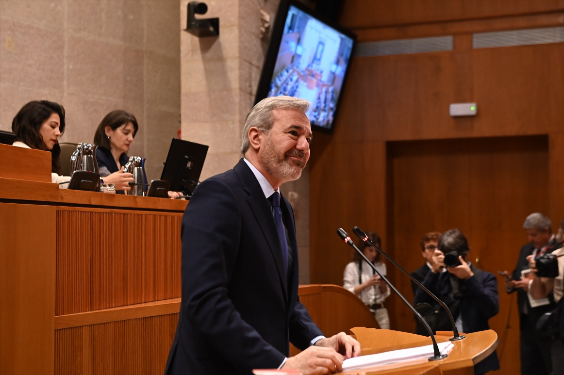Jorge Azcón, ha sido reelegido este miércoles como presidente Aragón 