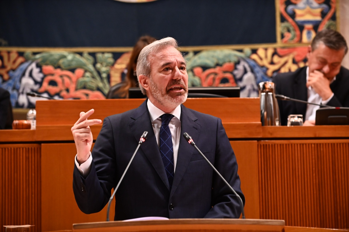 El presidente del Gobierno de Aragón, Jorge Azcón